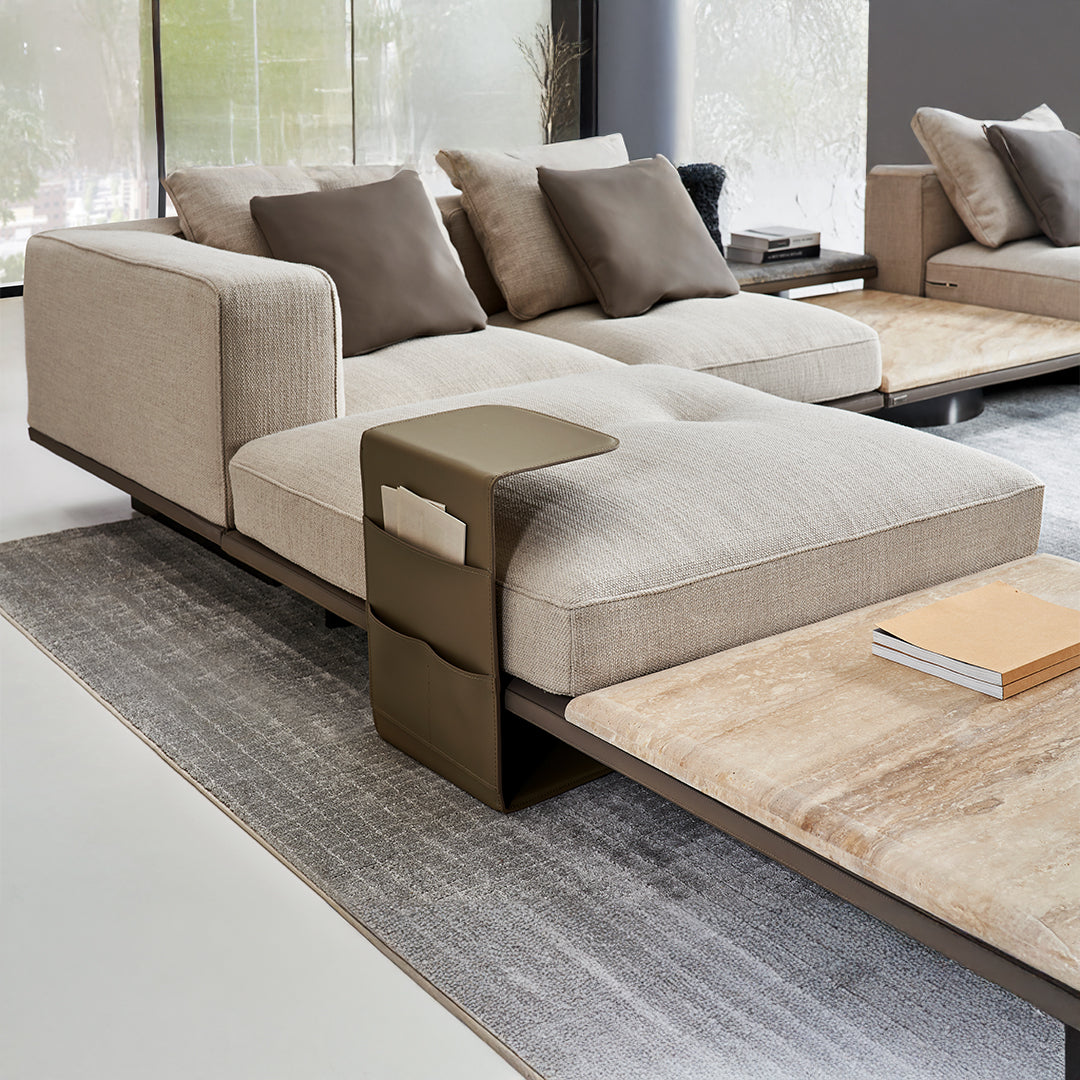 Avenor Modular Pouf With Side Table C-SF091 - Side Tables - ebarza Furniture UAE | Shop Modern Furniture in Abu Dhabi & Dubai - مفروشات ايبازرا في الامارات | تسوق اثاث عصري وديكورات مميزة في دبي وابوظبي