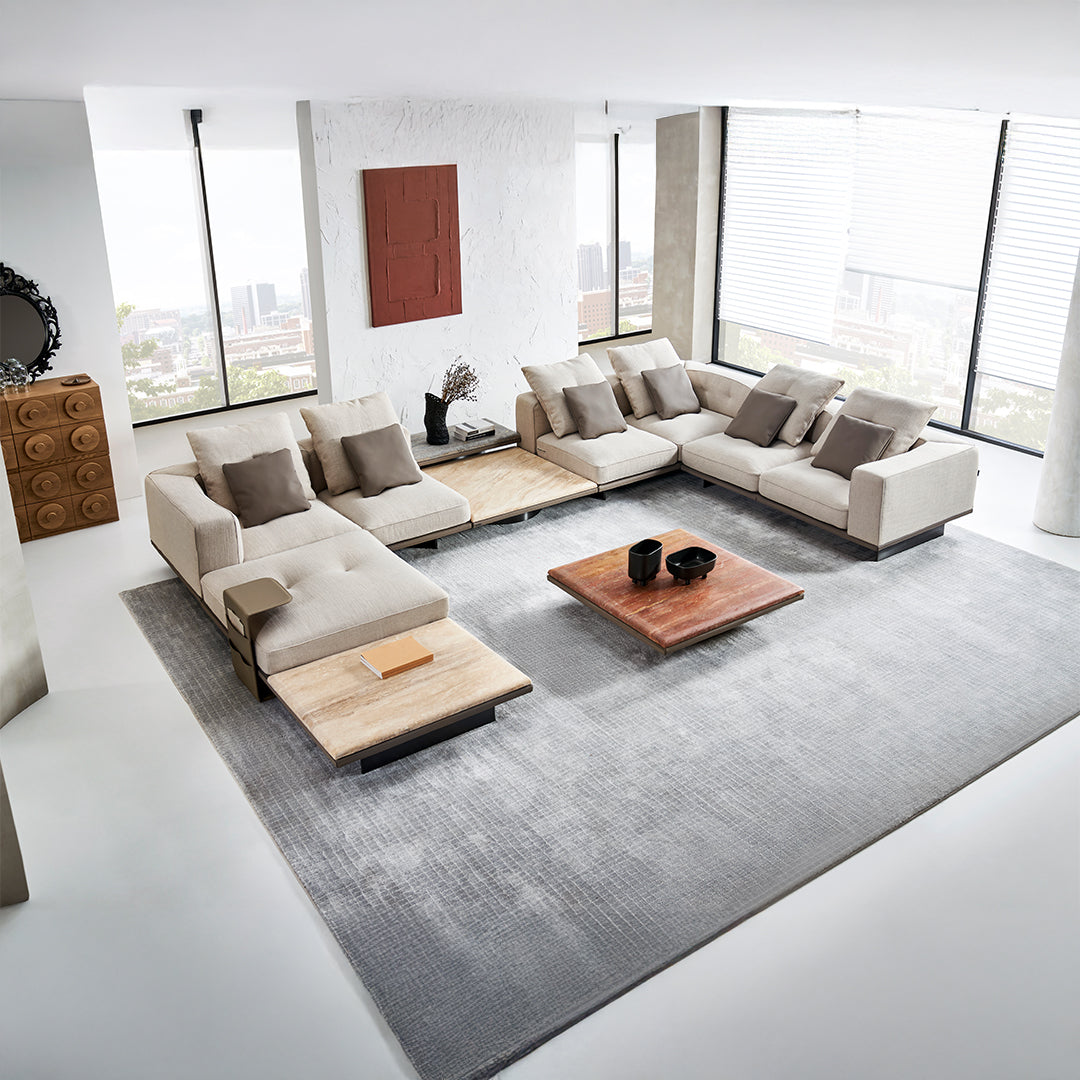 Avenor 2 seater Modular Sofa with Right armrest SF091-B - Sofas - ebarza Furniture UAE | Shop Modern Furniture in Abu Dhabi & Dubai - مفروشات ايبازرا في الامارات | تسوق اثاث عصري وديكورات مميزة في دبي وابوظبي