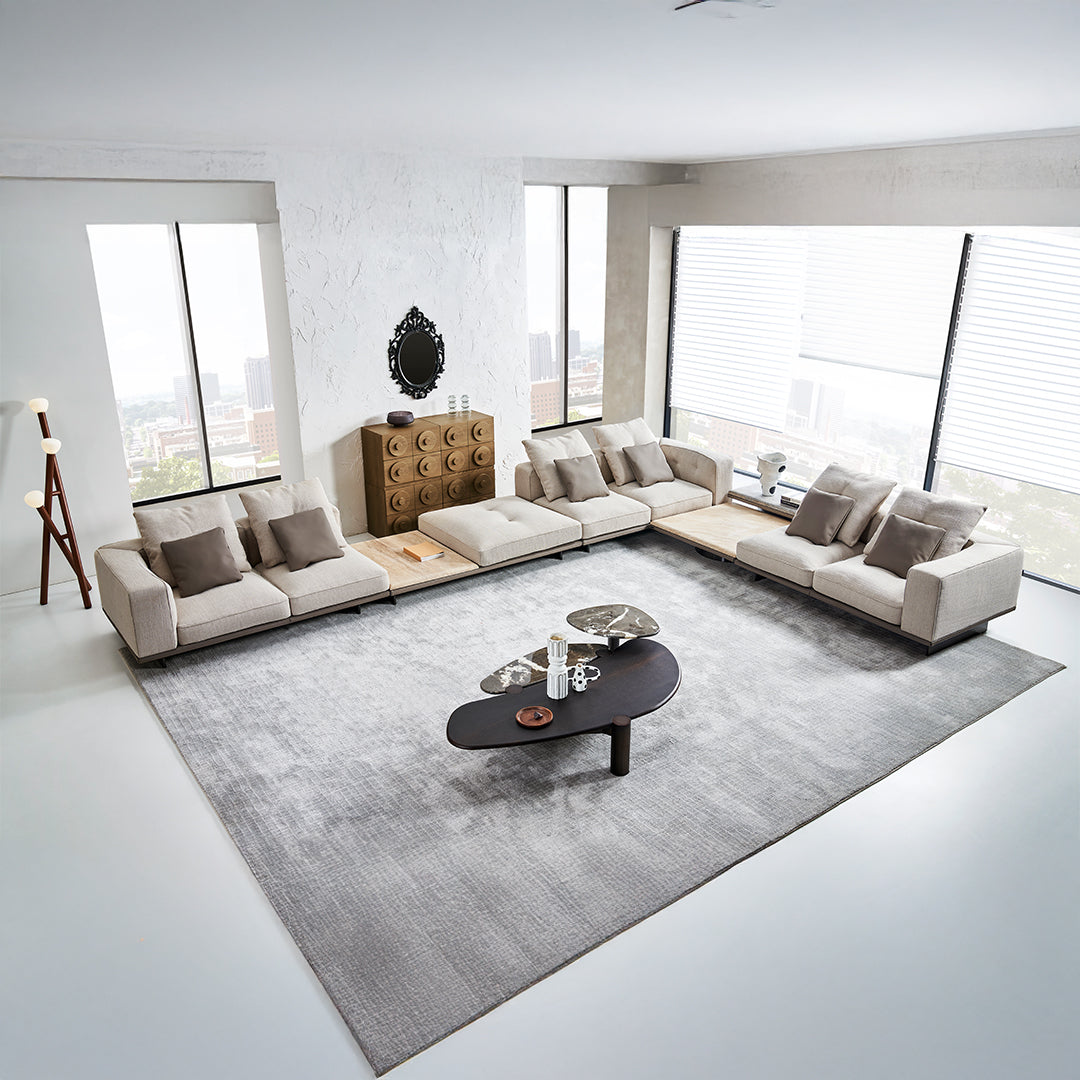 Avenor Modular Pouf With Side Table C-SF091 - Side Tables - ebarza Furniture UAE | Shop Modern Furniture in Abu Dhabi & Dubai - مفروشات ايبازرا في الامارات | تسوق اثاث عصري وديكورات مميزة في دبي وابوظبي
