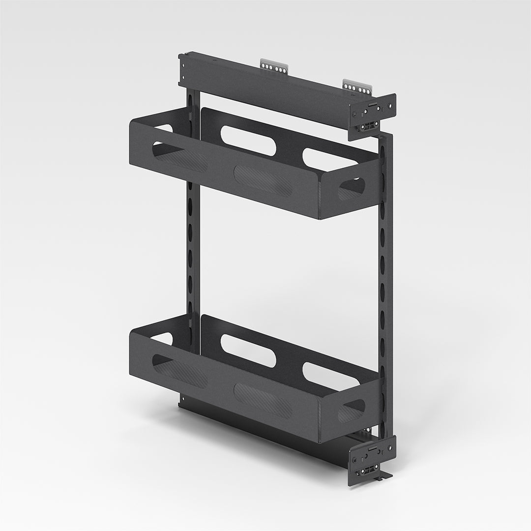 GlidePro Cabinet Pull Out Storage Organizer - Right - BK.5408 - Storage/TV Unites - ebarza Furniture UAE | Shop Modern Furniture in Abu Dhabi & Dubai - مفروشات ايبازرا في الامارات | تسوق اثاث عصري وديكورات مميزة في دبي وابوظبي