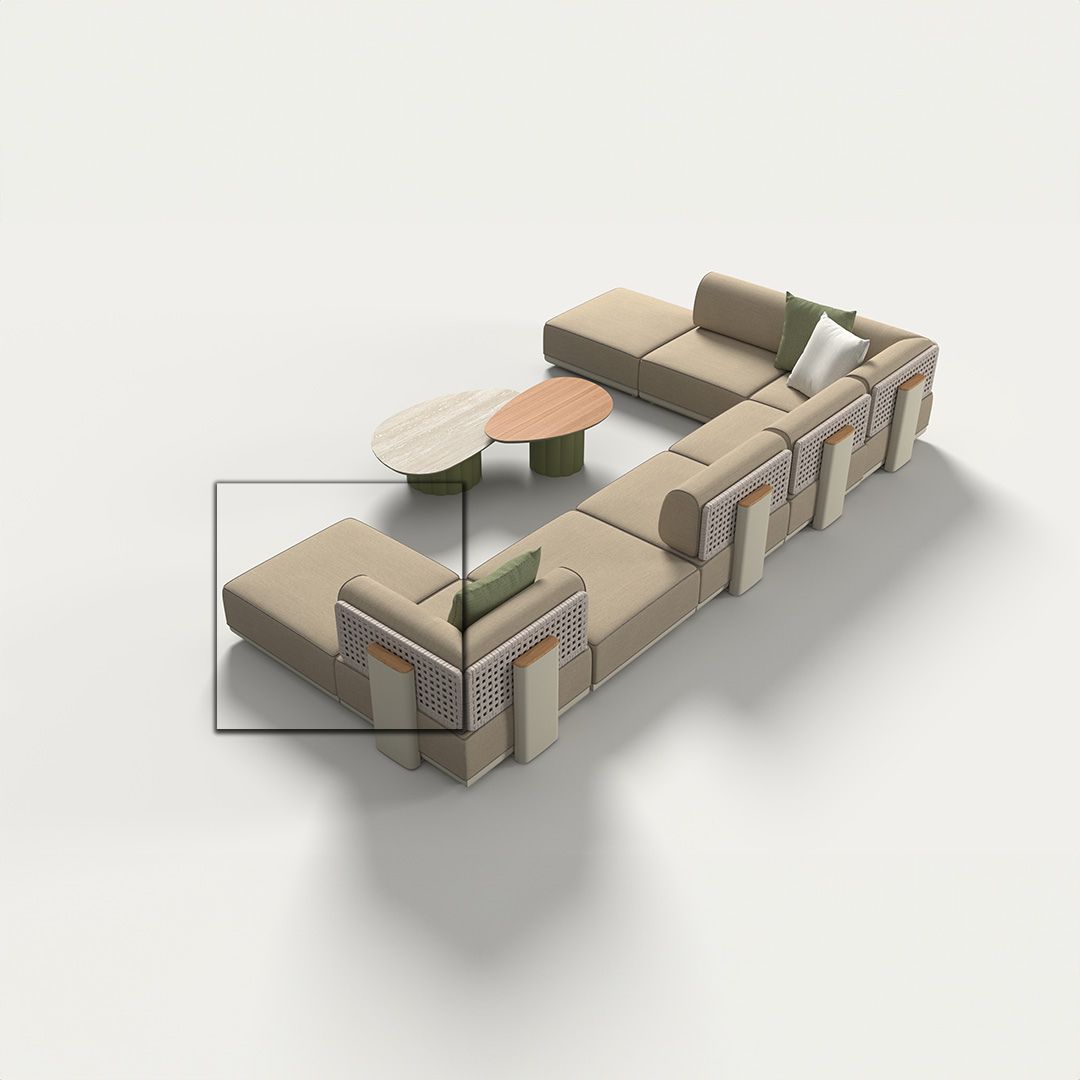 Customized For (D67932) - Block Outdoor Pouf - KC8609N25ALU - Poufs - ebarza Furniture UAE | Shop Modern Furniture in Abu Dhabi & Dubai - مفروشات ايبازرا في الامارات | تسوق اثاث عصري وديكورات مميزة في دبي وابوظبي