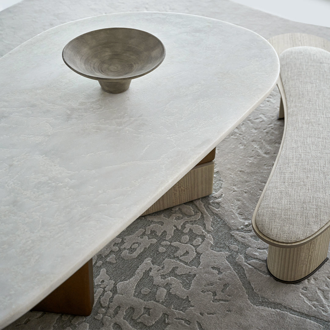 Grandeur Marble/Veneer Dining Table BMCJ-CT6006 - Dining Tables - ebarza Furniture UAE | Shop Modern Furniture in Abu Dhabi & Dubai - مفروشات ايبازرا في الامارات | تسوق اثاث عصري وديكورات مميزة في دبي وابوظبي