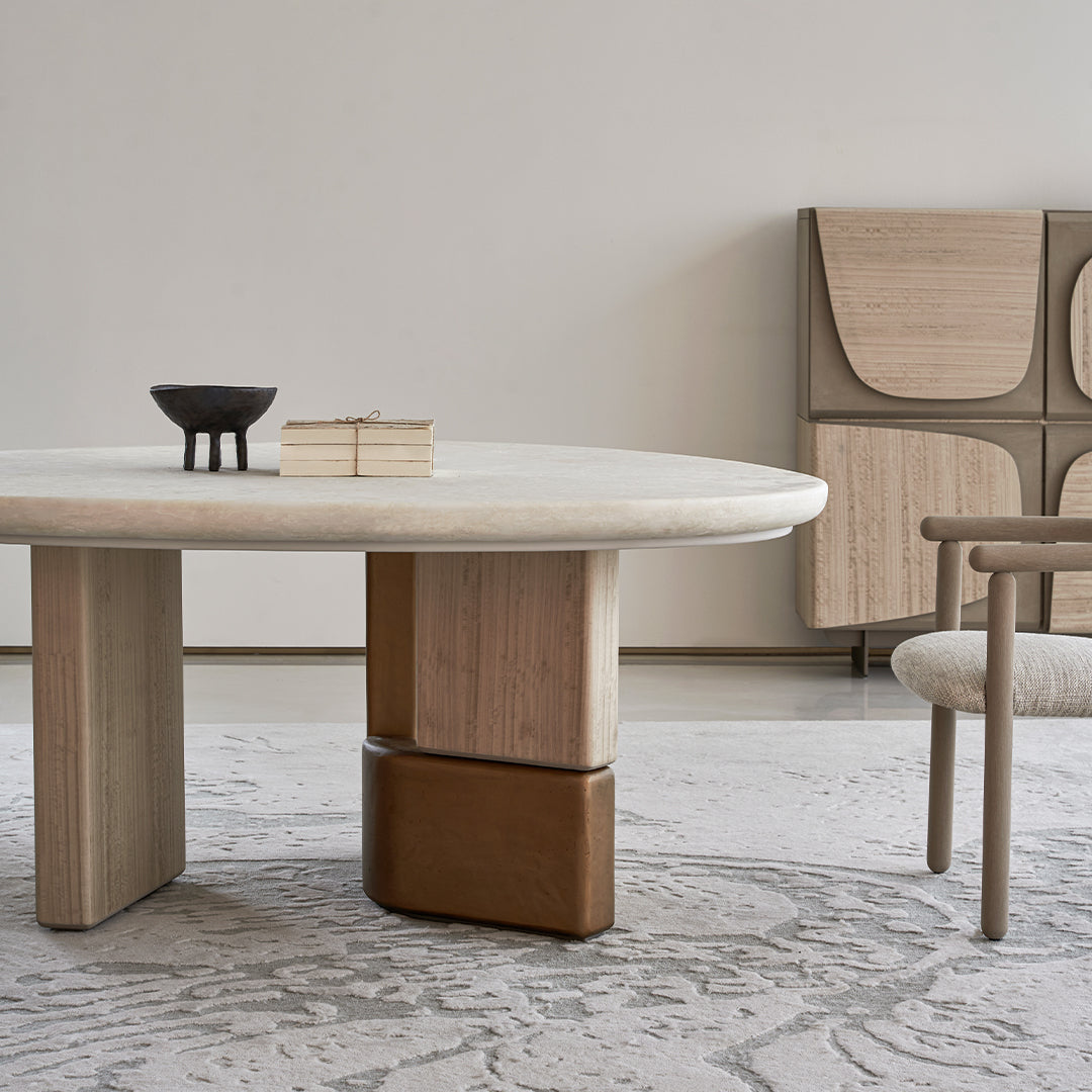 Grandeur Marble/Veneer Dining Table 180cm BMCJ-CT6073 - Dining Tables - ebarza Furniture UAE | Shop Modern Furniture in Abu Dhabi & Dubai - مفروشات ايبازرا في الامارات | تسوق اثاث عصري وديكورات مميزة في دبي وابوظبي