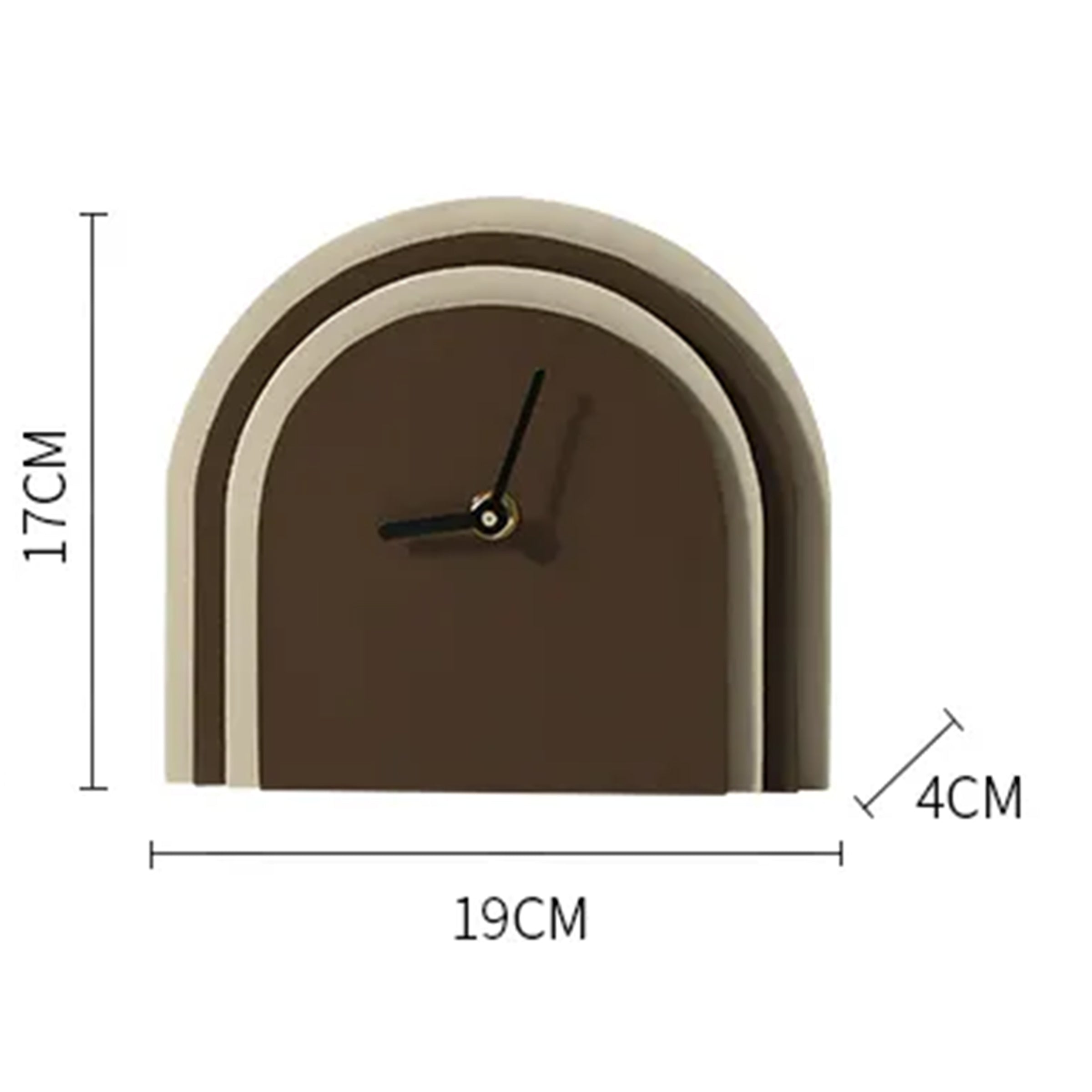 Brown Leather Clock FB-PG2208B -  Clocks - ebarza Furniture UAE | Shop Modern Furniture in Abu Dhabi & Dubai - مفروشات ايبازرا في الامارات | تسوق اثاث عصري وديكورات مميزة في دبي وابوظبي