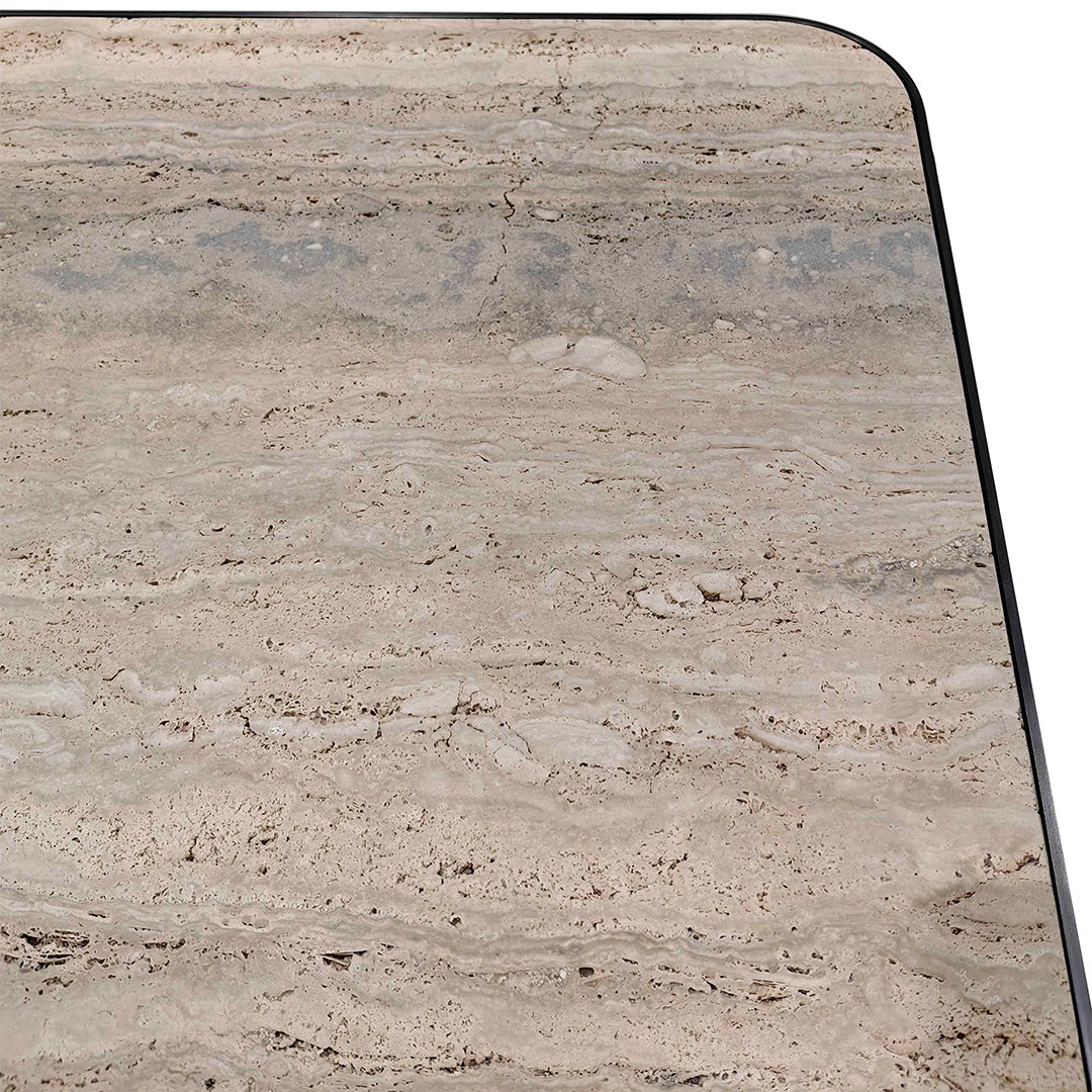 Babylon Set Of 3 Sliver Travertine Center Table - 321CT1S/321CT2S/321CT3S - Coffee Table - ebarza Furniture UAE | Shop Modern Furniture in Abu Dhabi & Dubai - مفروشات ايبازرا في الامارات | تسوق اثاث عصري وديكورات مميزة في دبي وابوظبي