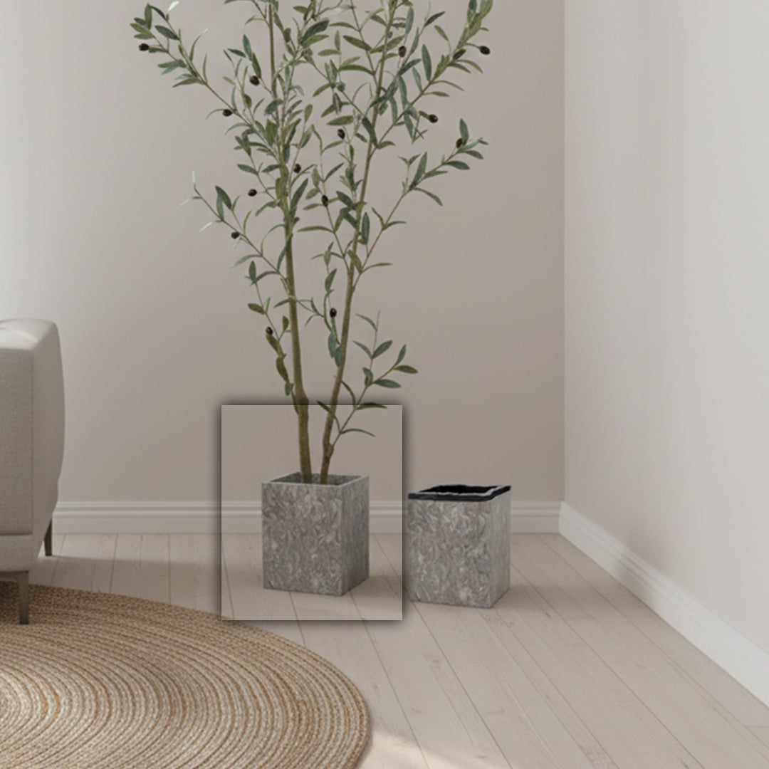 Bawang Flower Marble Garbage Bin SBK892-8