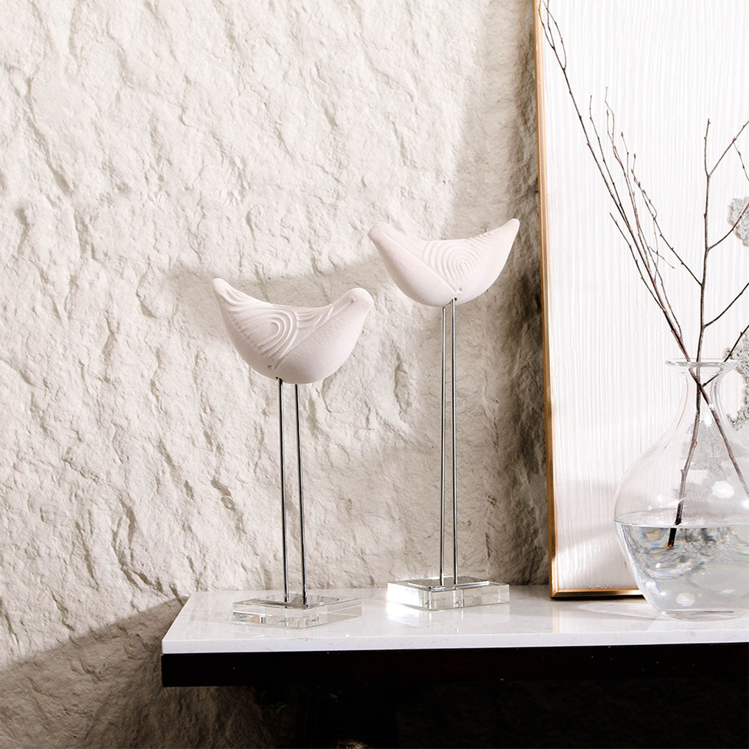 Bird Sculpture-L - KA4055L - Home Decor Figurines - ebarza Furniture UAE | Shop Modern Furniture in Abu Dhabi & Dubai - مفروشات ايبازرا في الامارات | تسوق اثاث عصري وديكورات مميزة في دبي وابوظبي