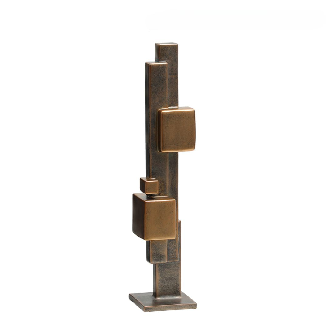 Block Deconstruct Gold FC-SZ24027B - Home Decor Figurines - ebarza Furniture UAE | Shop Modern Furniture in Abu Dhabi & Dubai - مفروشات ايبازرا في الامارات | تسوق اثاث عصري وديكورات مميزة في دبي وابوظبي
