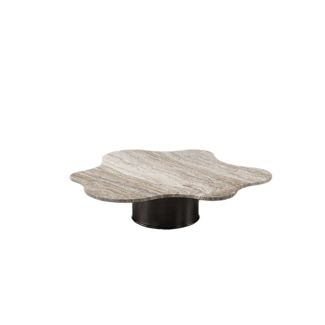 Brown Travertine Coffee Table ST766 - Coffee tables - ebarza Furniture UAE | Shop Modern Furniture in Abu Dhabi & Dubai - مفروشات ايبازرا في الامارات | تسوق اثاث عصري وديكورات مميزة في دبي وابوظبي