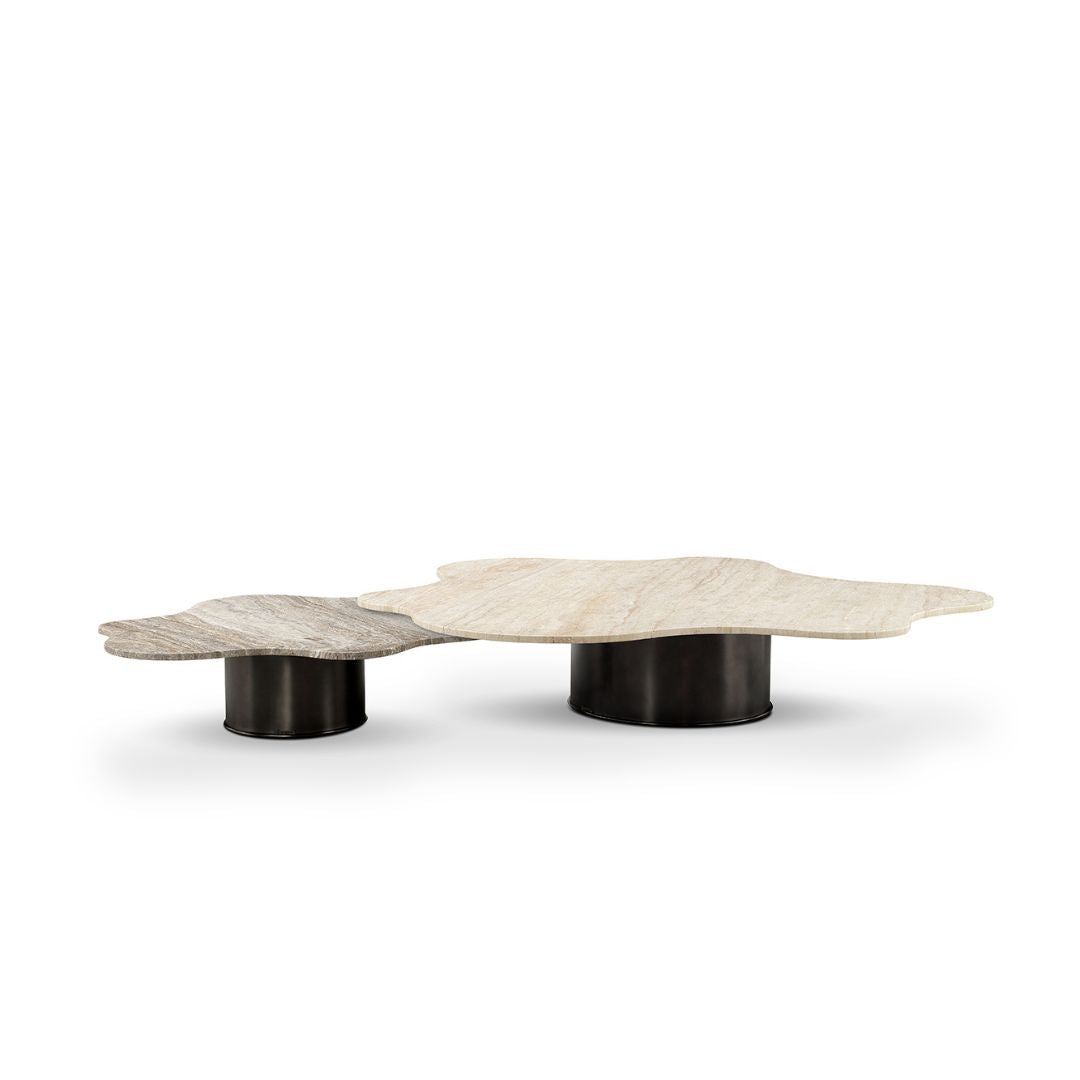 Brown Travertine Coffee Table ST766 - Coffee tables - ebarza Furniture UAE | Shop Modern Furniture in Abu Dhabi & Dubai - مفروشات ايبازرا في الامارات | تسوق اثاث عصري وديكورات مميزة في دبي وابوظبي