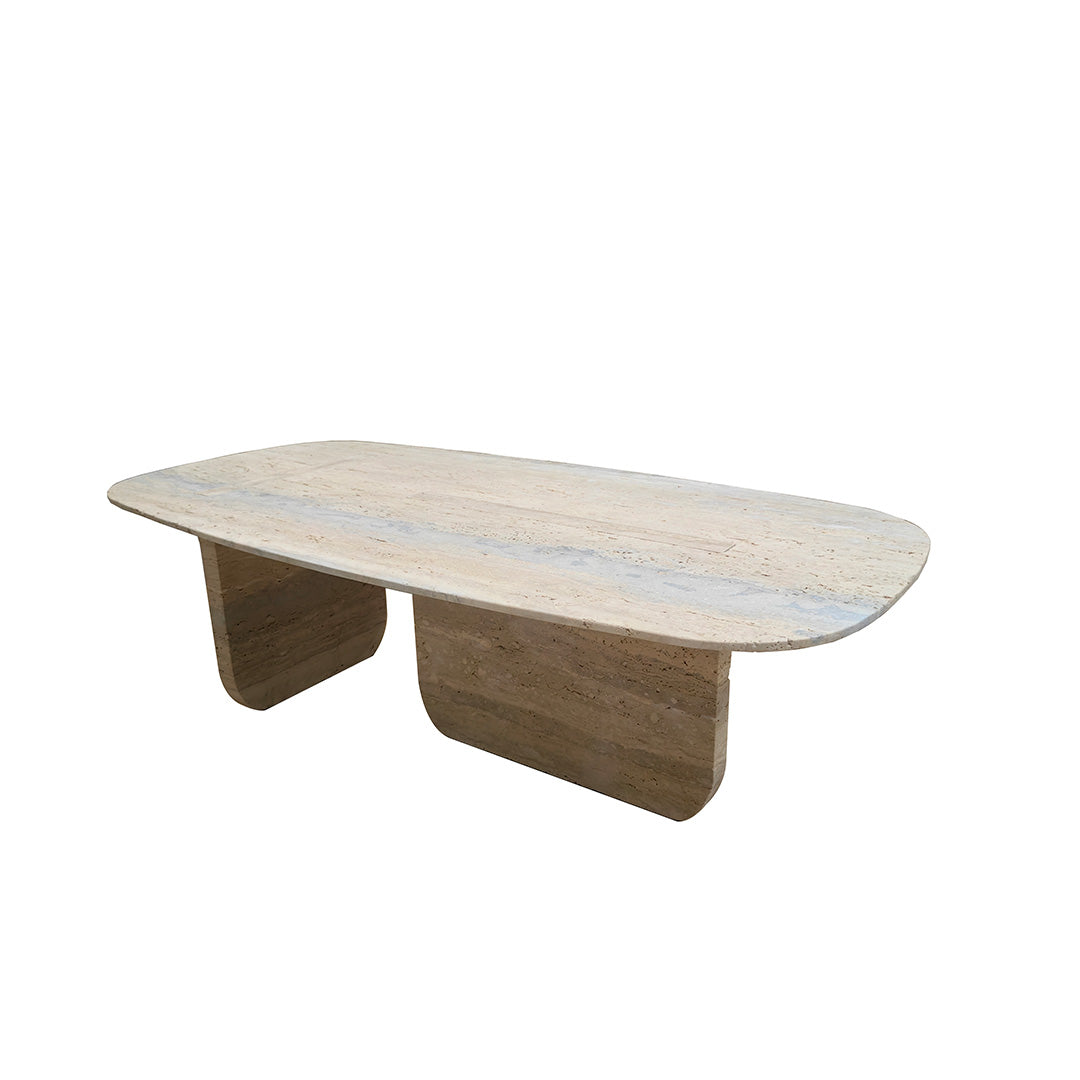 Brussels Travertine Coffee Table - 405CTS - Coffee tables - ebarza Furniture UAE | Shop Modern Furniture in Abu Dhabi & Dubai - مفروشات ايبازرا في الامارات | تسوق اثاث عصري وديكورات مميزة في دبي وابوظبي