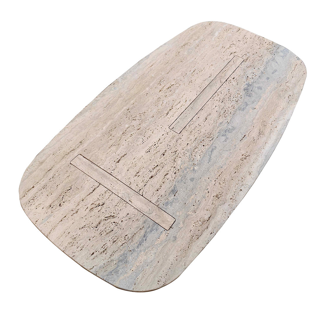Brussels Travertine Coffee Table - 405CTS - Coffee tables - ebarza Furniture UAE | Shop Modern Furniture in Abu Dhabi & Dubai - مفروشات ايبازرا في الامارات | تسوق اثاث عصري وديكورات مميزة في دبي وابوظبي