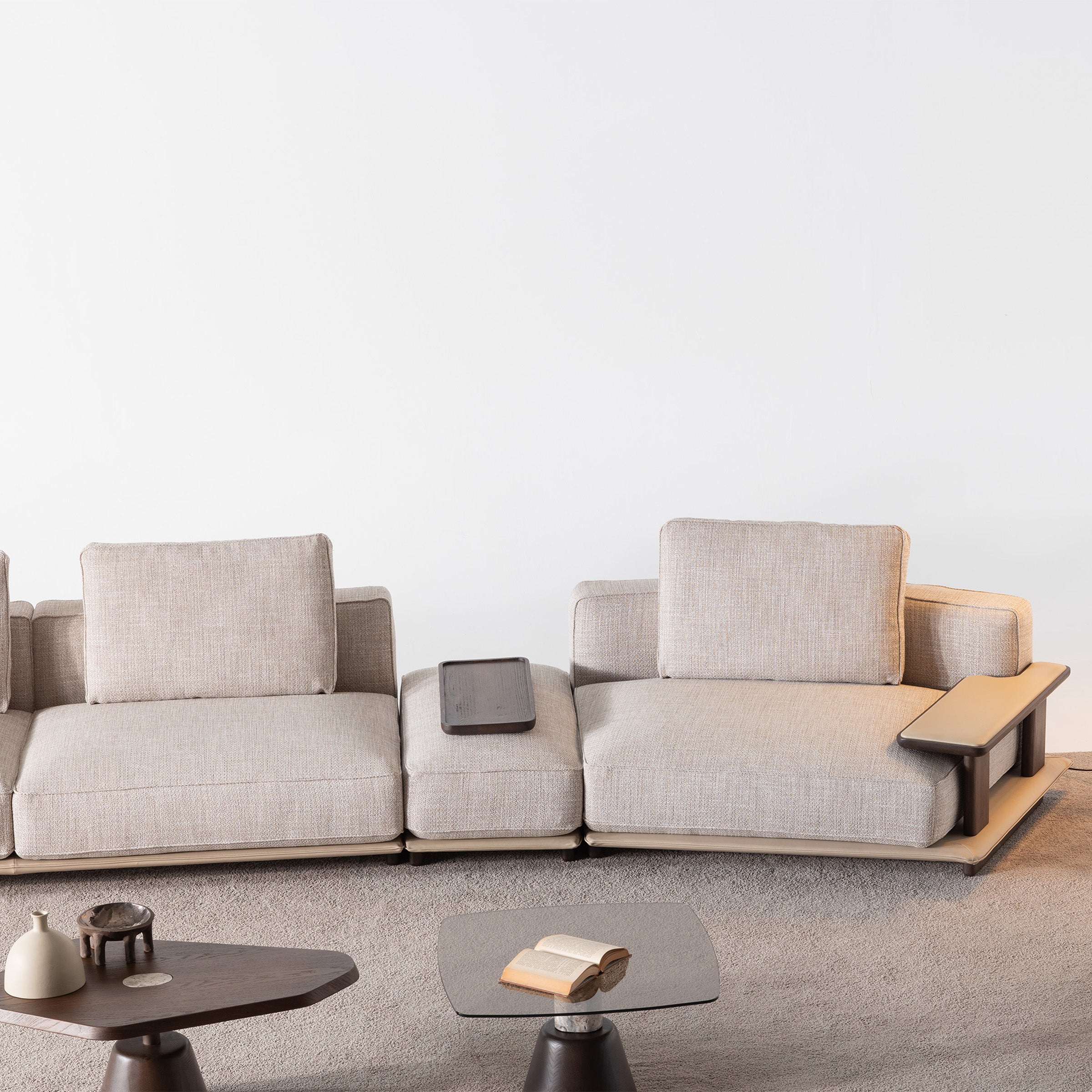 Odeon C Module With Right Arm 160cm for Odeon Sofa OD-C-M001 - Sofas - ebarza Furniture UAE | Shop Modern Furniture in Abu Dhabi & Dubai - مفروشات ايبازرا في الامارات | تسوق اثاث عصري وديكورات مميزة في دبي وابوظبي