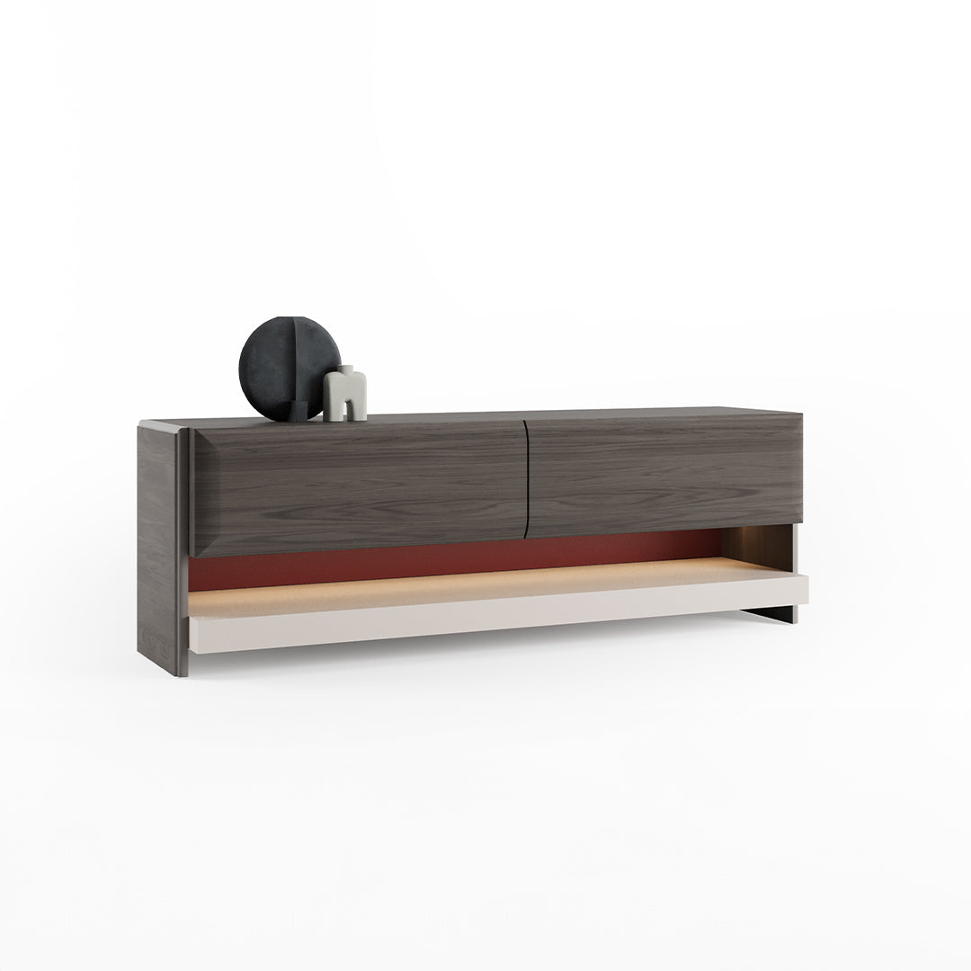 Capria Block Bottom Side Cabinet 214.5 cm YL-CAPRIA-TVunit - Sideboards - ebarza Furniture UAE | Shop Modern Furniture in Abu Dhabi & Dubai - مفروشات ايبازرا في الامارات | تسوق اثاث عصري وديكورات مميزة في دبي وابوظبي