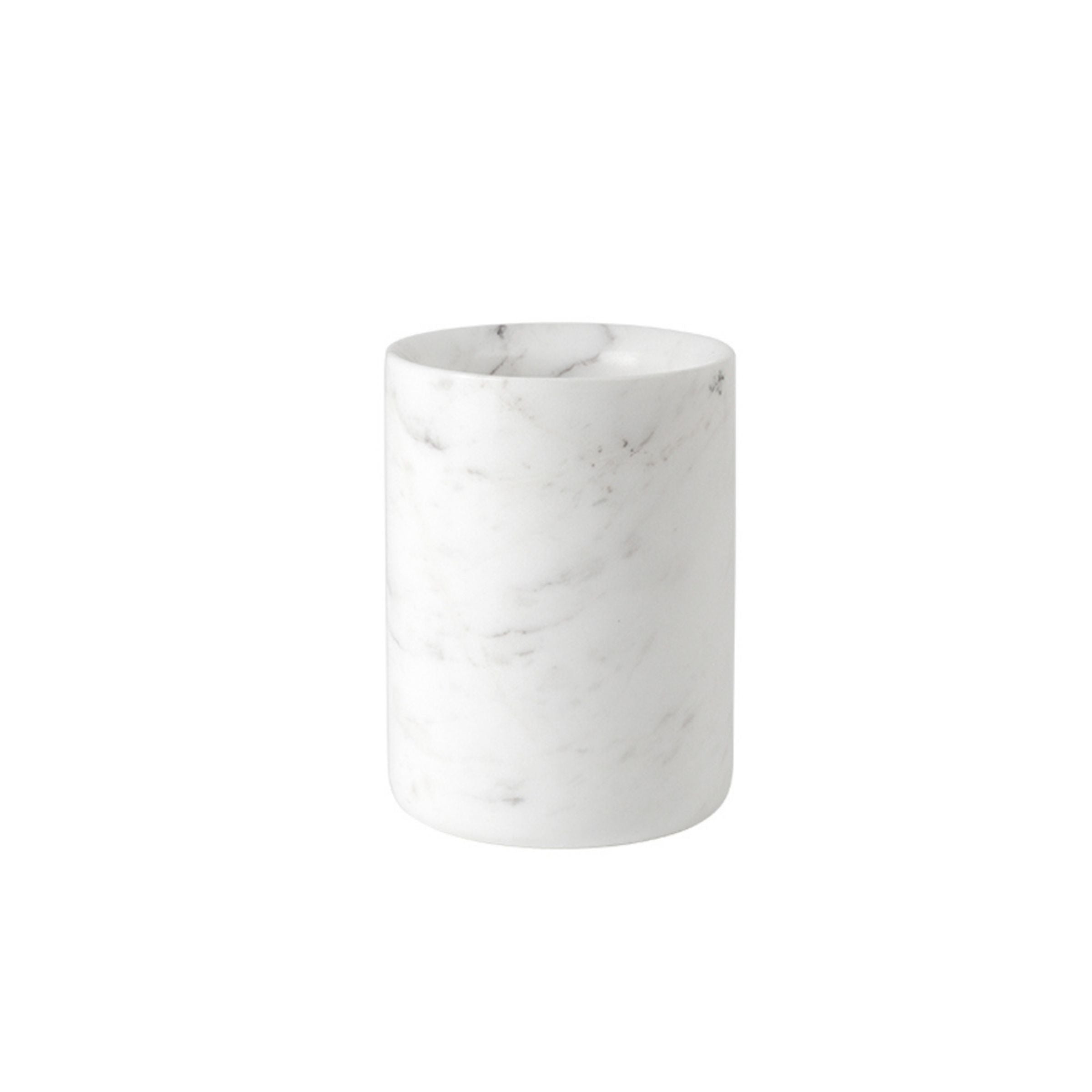 Jazz White Marble Round Mouth Cup CBK880-2 - Bathroom Accessories - ebarza Furniture UAE | Shop Modern Furniture in Abu Dhabi & Dubai - مفروشات ايبازرا في الامارات | تسوق اثاث عصري وديكورات مميزة في دبي وابوظبي