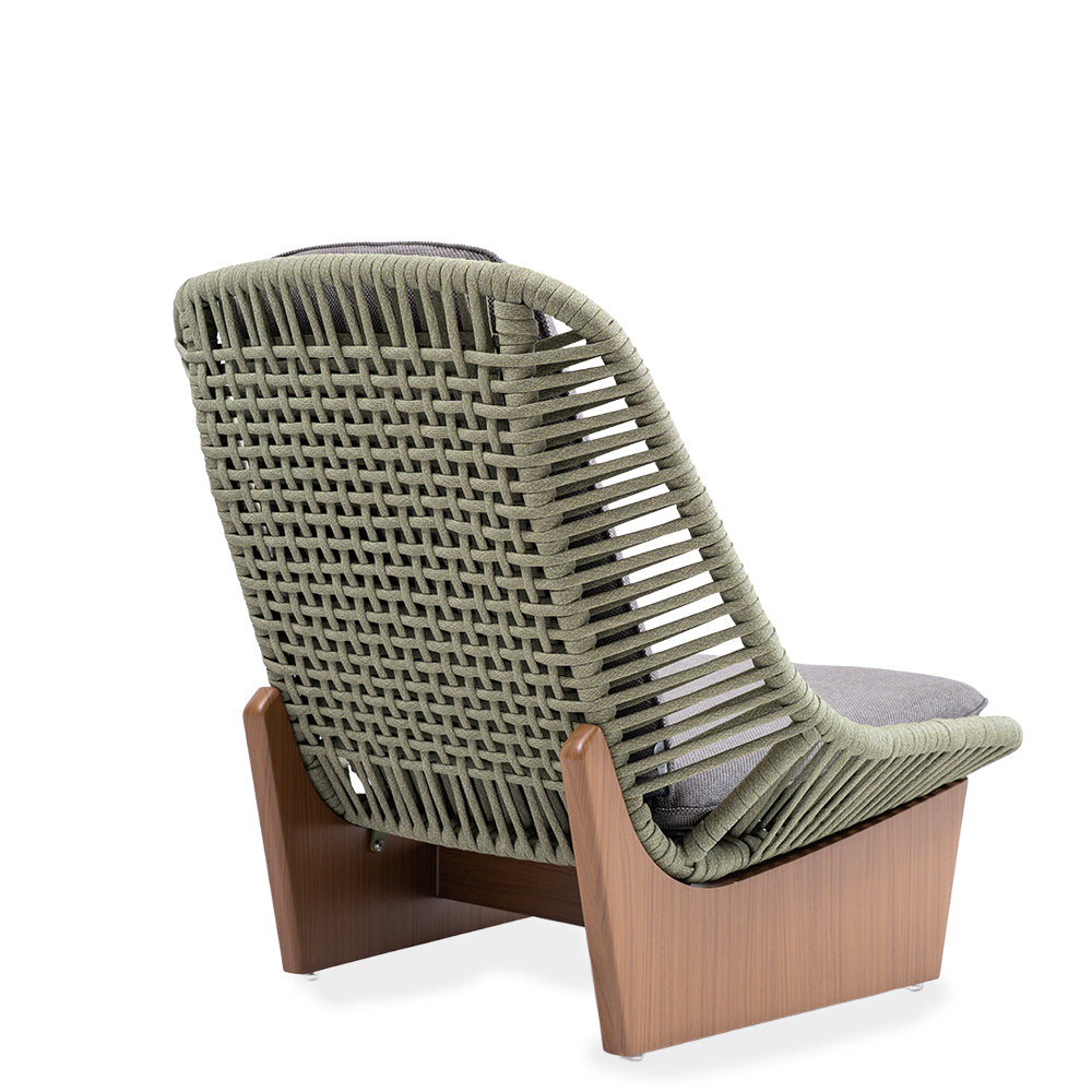 CLOGS LOUNGE CHAIR W/SEAT AND BACK CUSHION - KC8611N07ROP - Armchairs - ebarza Furniture UAE | Shop Modern Furniture in Abu Dhabi & Dubai - مفروشات ايبازرا في الامارات | تسوق اثاث عصري وديكورات مميزة في دبي وابوظبي