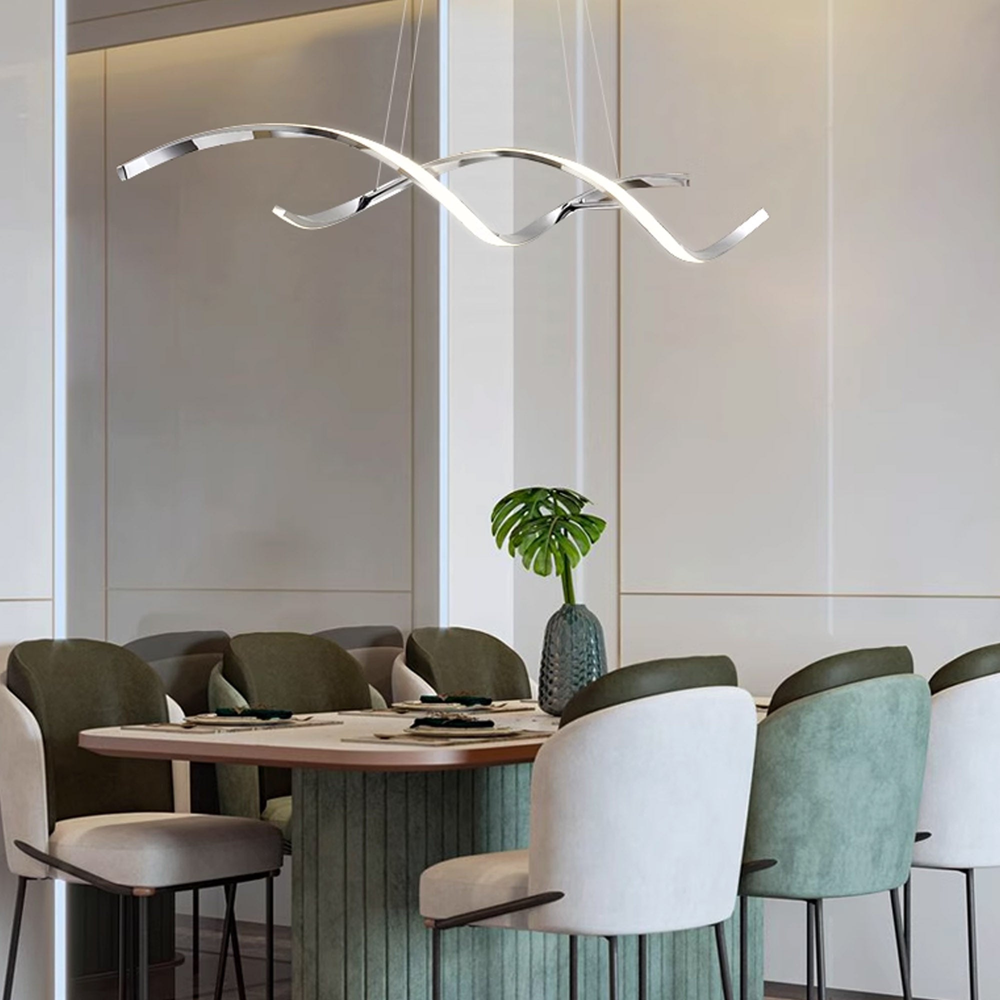 Orbital Symphony Steel Pendant Lamp CY-DD-1046 - Pendant Lamps - ebarza Furniture UAE | Shop Modern Furniture in Abu Dhabi & Dubai - مفروشات ايبازرا في الامارات | تسوق اثاث عصري وديكورات مميزة في دبي وابوظبي