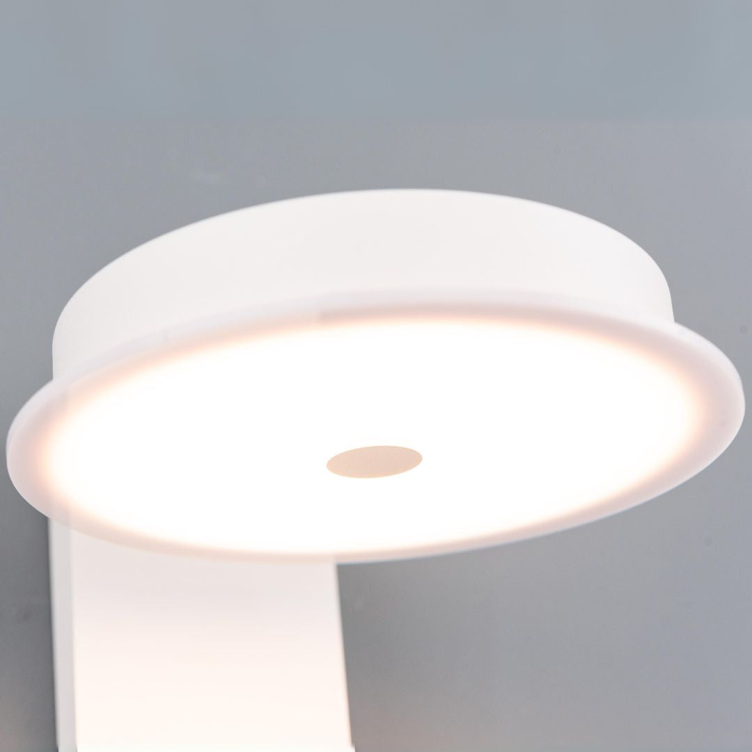 Calm Hotel Style Headboard/ Wall Reading Lamp Calm-WLB)-01 FI White+Grey linen shade - Wall Lamps - ebarza Furniture UAE | Shop Modern Furniture in Abu Dhabi & Dubai - مفروشات ايبازرا في الامارات | تسوق اثاث عصري وديكورات مميزة في دبي وابوظبي