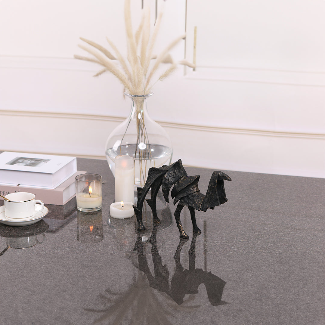 Camel Sculpture KA3066A - Home Decor Figurines - ebarza Furniture UAE | Shop Modern Furniture in Abu Dhabi & Dubai - مفروشات ايبازرا في الامارات | تسوق اثاث عصري وديكورات مميزة في دبي وابوظبي