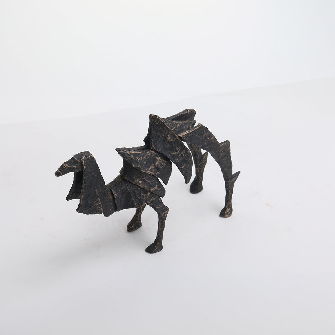 Camel Sculpture KA3066A - Home Decor Figurines - ebarza Furniture UAE | Shop Modern Furniture in Abu Dhabi & Dubai - مفروشات ايبازرا في الامارات | تسوق اثاث عصري وديكورات مميزة في دبي وابوظبي