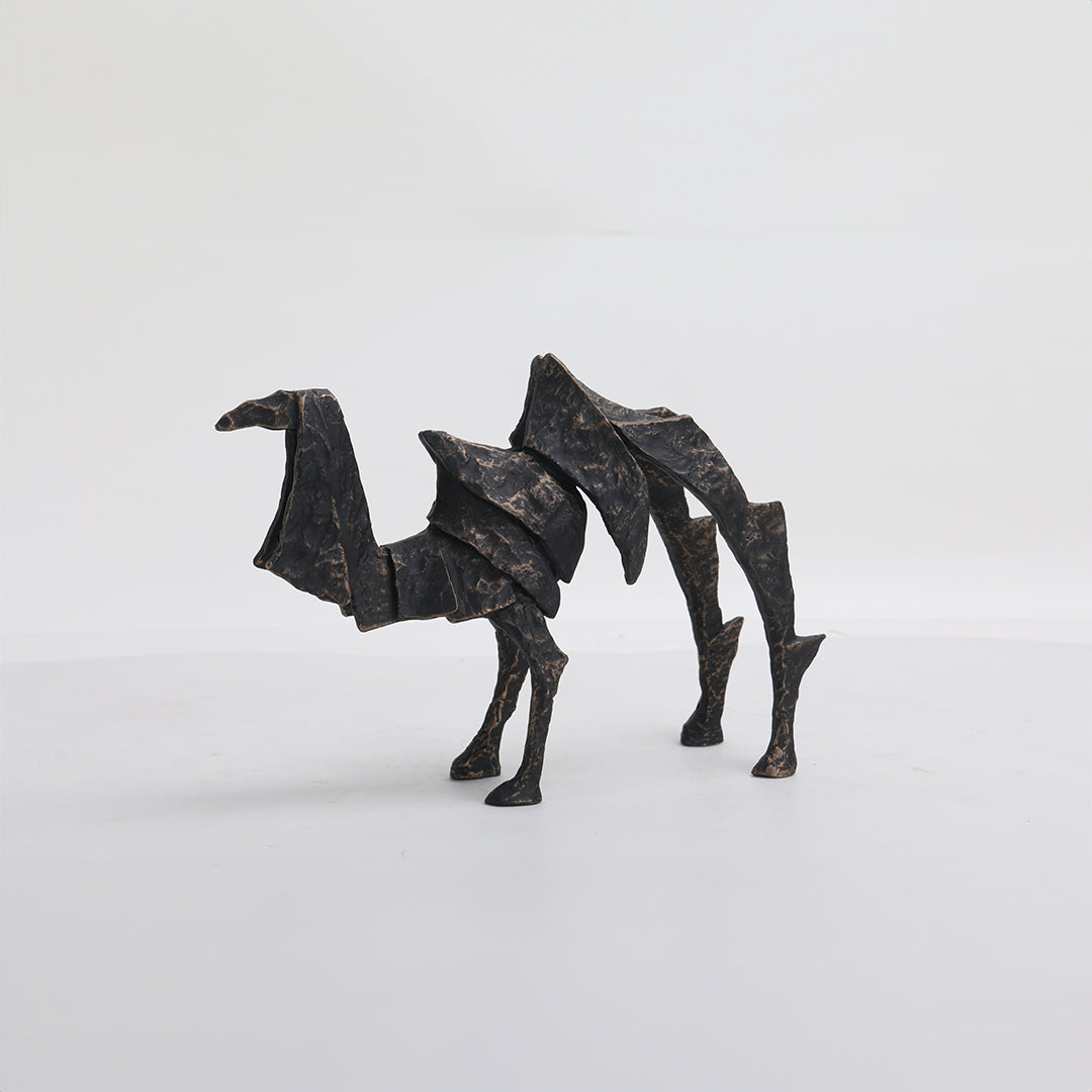 Camel Sculpture KA3066A - Home Decor Figurines - ebarza Furniture UAE | Shop Modern Furniture in Abu Dhabi & Dubai - مفروشات ايبازرا في الامارات | تسوق اثاث عصري وديكورات مميزة في دبي وابوظبي