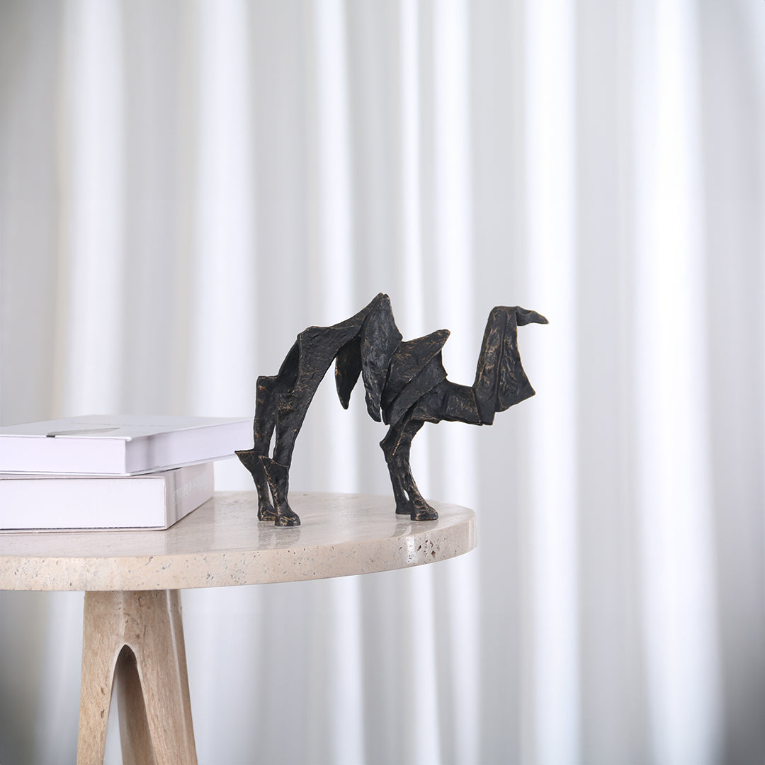 Camel Sculpture KA3066A - Home Decor Figurines - ebarza Furniture UAE | Shop Modern Furniture in Abu Dhabi & Dubai - مفروشات ايبازرا في الامارات | تسوق اثاث عصري وديكورات مميزة في دبي وابوظبي