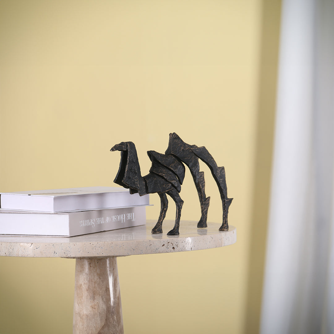 Camel Sculpture KA3066A - Home Decor Figurines - ebarza Furniture UAE | Shop Modern Furniture in Abu Dhabi & Dubai - مفروشات ايبازرا في الامارات | تسوق اثاث عصري وديكورات مميزة في دبي وابوظبي