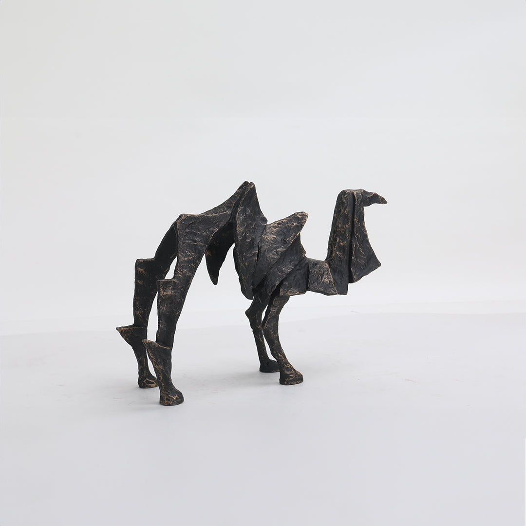 Camel Sculpture KA3066A - Home Decor Figurines - ebarza Furniture UAE | Shop Modern Furniture in Abu Dhabi & Dubai - مفروشات ايبازرا في الامارات | تسوق اثاث عصري وديكورات مميزة في دبي وابوظبي