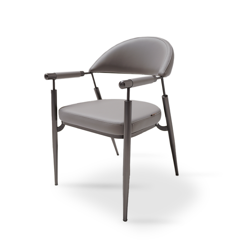 Grey Microfiber Dining Chair TG-C12 - Chairs - ebarza Furniture UAE | Shop Modern Furniture in Abu Dhabi & Dubai - مفروشات ايبازرا في الامارات | تسوق اثاث عصري وديكورات مميزة في دبي وابوظبي