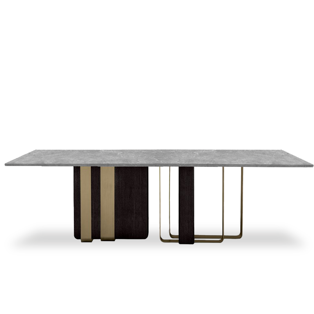 Jura Rectangular 220cm Table Tg-490 - Dining Tables - ebarza Furniture UAE | Shop Modern Furniture in Abu Dhabi & Dubai - مفروشات ايبازرا في الامارات | تسوق اثاث عصري وديكورات مميزة في دبي وابوظبي