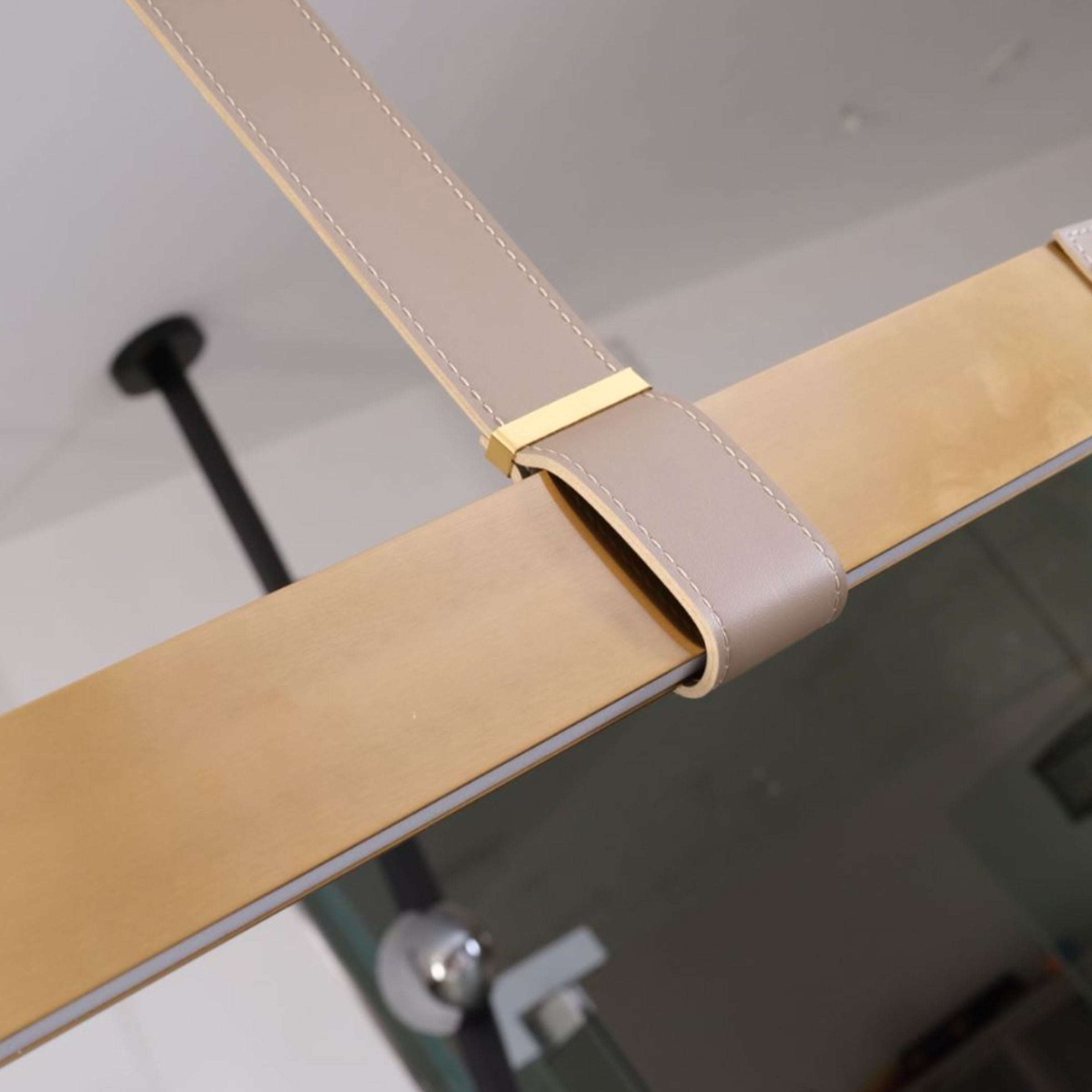 Comet Tail Leather Gold Pendant Lamp 1.2m CY-DD-1053-G - Pendant Lamps - ebarza Furniture UAE | Shop Modern Furniture in Abu Dhabi & Dubai - مفروشات ايبازرا في الامارات | تسوق اثاث عصري وديكورات مميزة في دبي وابوظبي