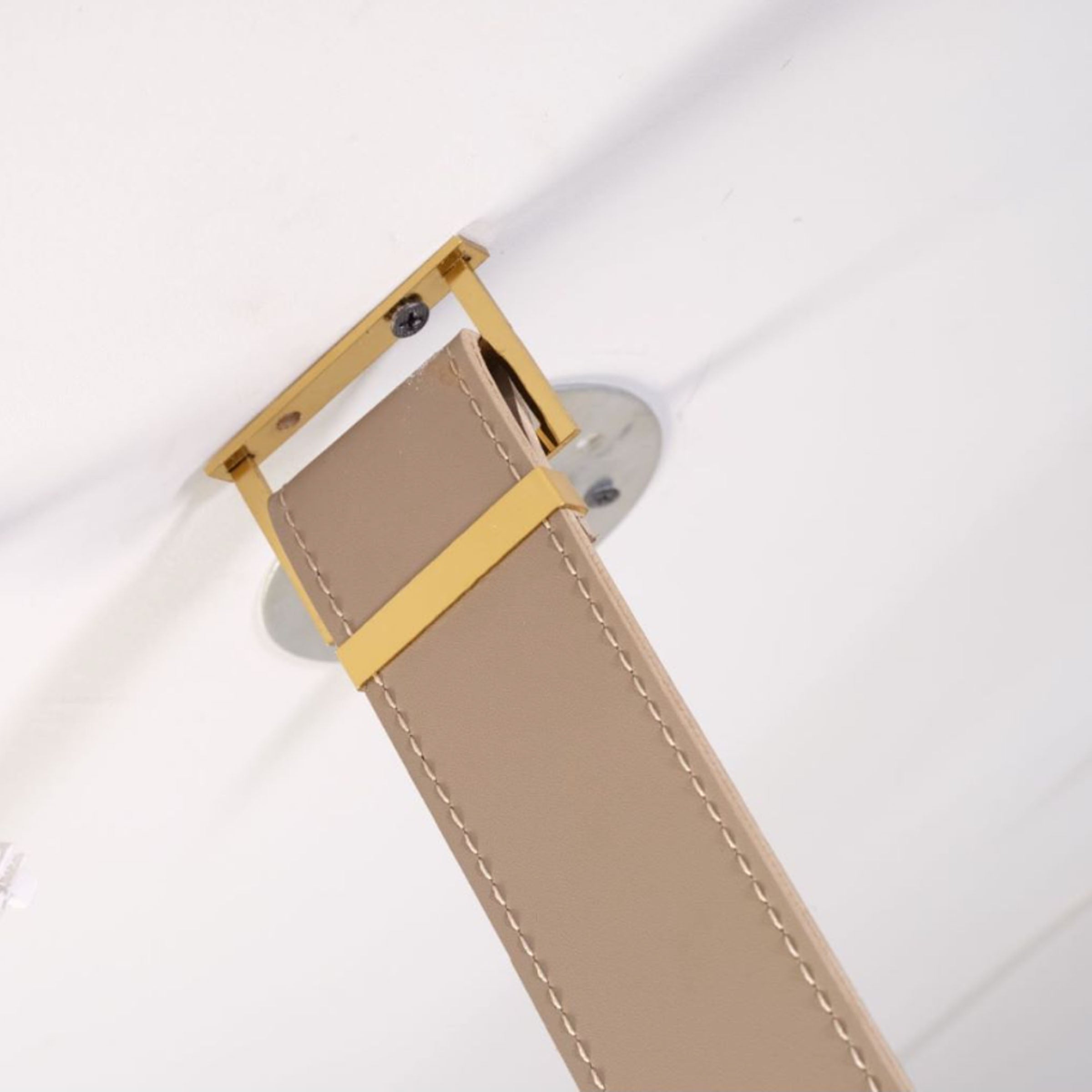 Comet Tail Leather Gold Pendant Lamp 1.2m CY-DD-1053-G - Pendant Lamps - ebarza Furniture UAE | Shop Modern Furniture in Abu Dhabi & Dubai - مفروشات ايبازرا في الامارات | تسوق اثاث عصري وديكورات مميزة في دبي وابوظبي