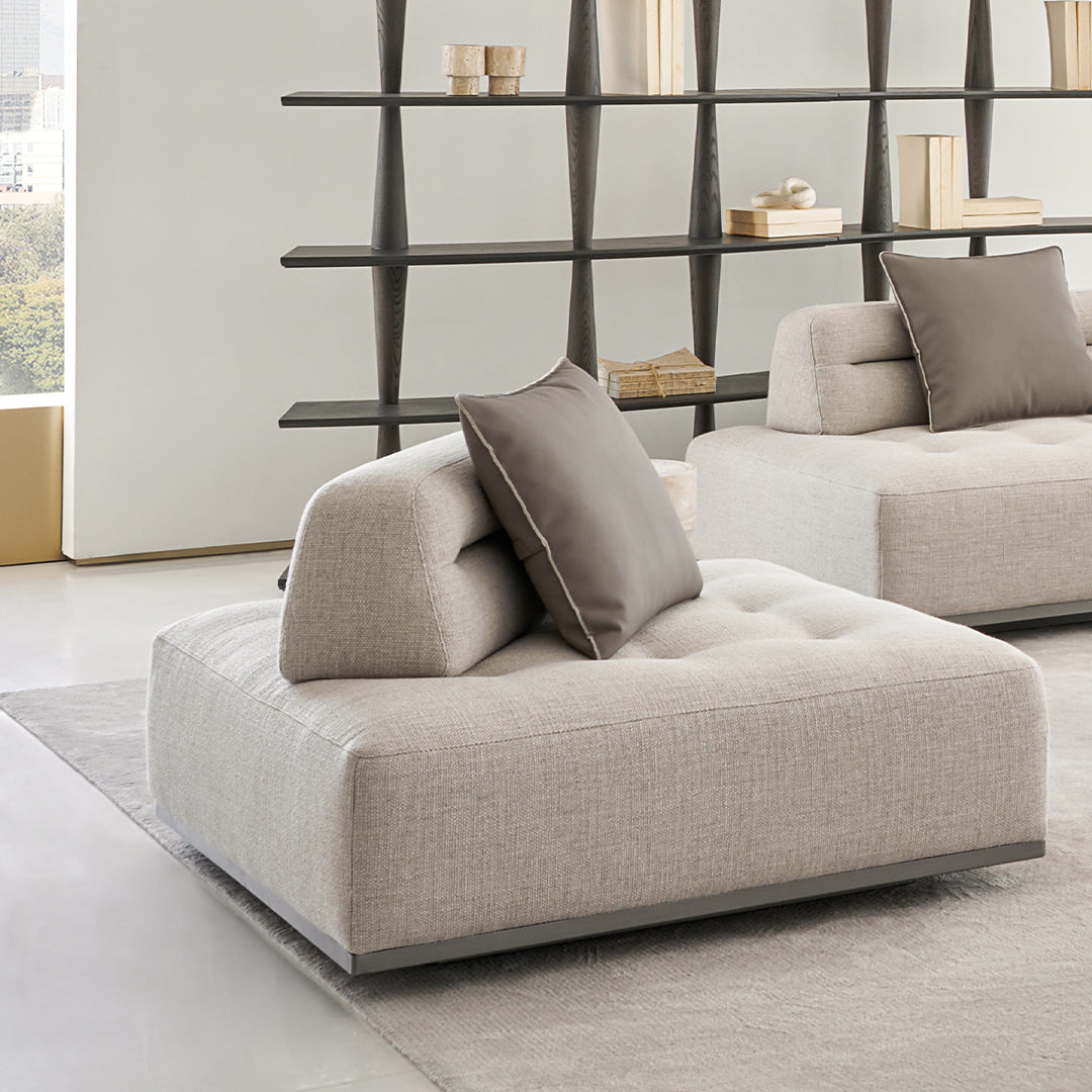 Pre-order 120 Days Delivery Carmilla Single Seater Module Without Arm - Fabric - MSTV-S015-D -  Sofas - ebarza Furniture UAE | Shop Modern Furniture in Abu Dhabi & Dubai - مفروشات ايبازرا في الامارات | تسوق اثاث عصري وديكورات مميزة في دبي وابوظبي