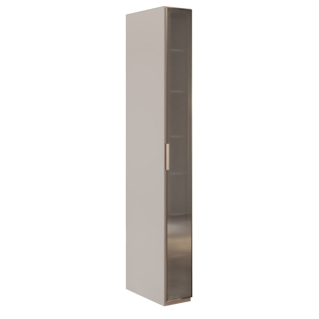 Pre-order 25 Days Delivery Cashmere 25 CM WARDROBE WITH GLASS DOOR - Cabinets - ebarza Furniture UAE | Shop Modern Furniture in Abu Dhabi & Dubai - مفروشات ايبازرا في الامارات | تسوق اثاث عصري وديكورات مميزة في دبي وابوظبي