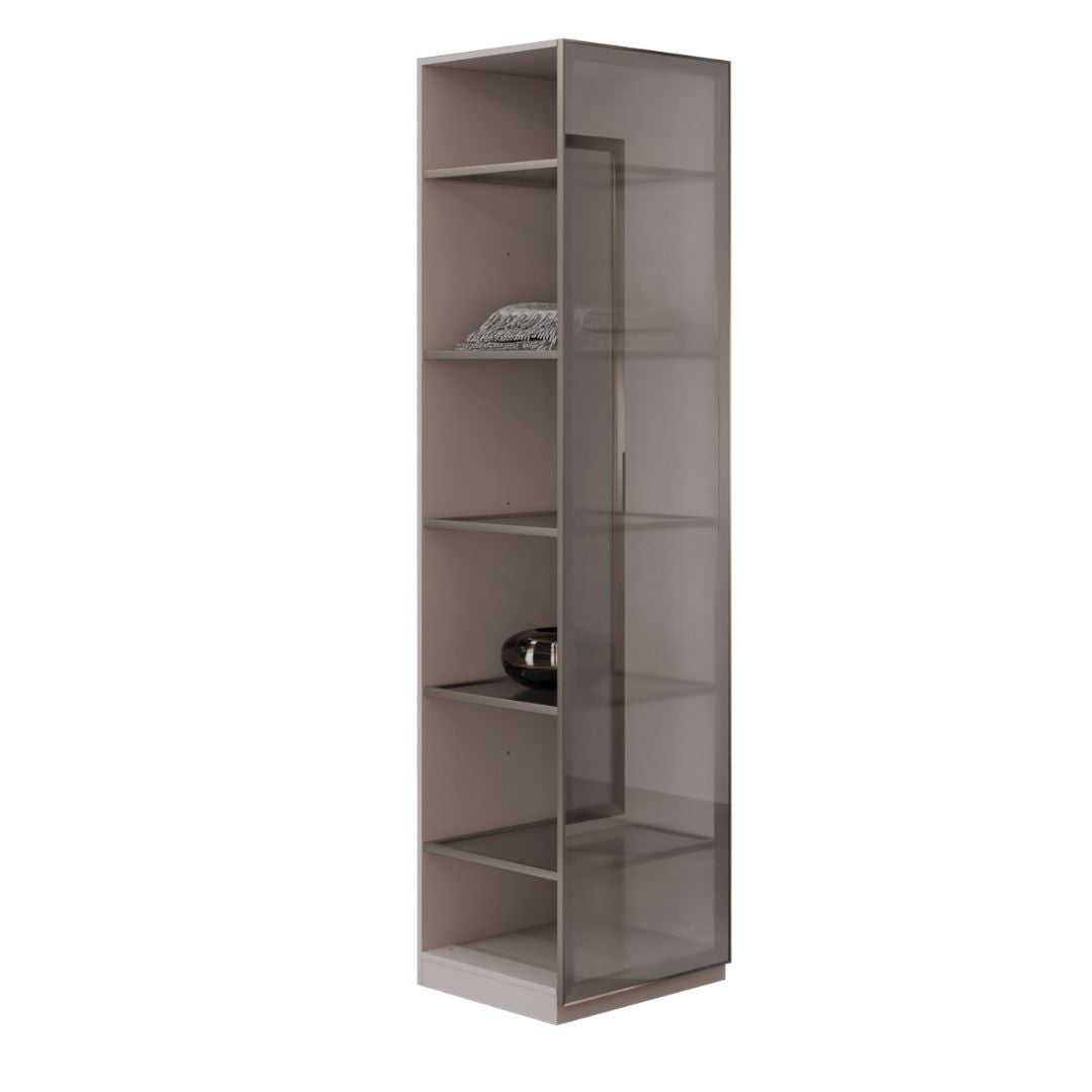 Pre-order 25 Days Delivery Cashmere  50 CM WARDROBE RIGHT WARDROBE (TWO SIDE FULL GLASS WITH SHELVES) -  Cabinets - ebarza Furniture UAE | Shop Modern Furniture in Abu Dhabi & Dubai - مفروشات ايبازرا في الامارات | تسوق اثاث عصري وديكورات مميزة في دبي وابوظبي