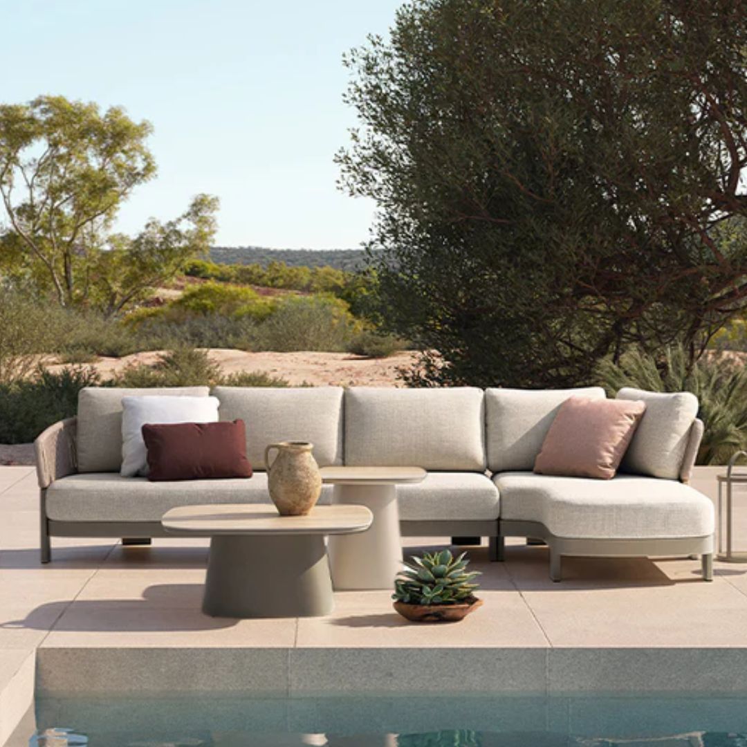 Pre-order 75 Days Delivery Cayenne Outdoor Sofa in 2-Seater and Right Relax Module - AS5882N88ROP+AC5882N86ROP -  Outdoor Sofas - ebarza Furniture UAE | Shop Modern Furniture in Abu Dhabi & Dubai - مفروشات ايبازرا في الامارات | تسوق اثاث عصري وديكورات مميزة في دبي وابوظبي