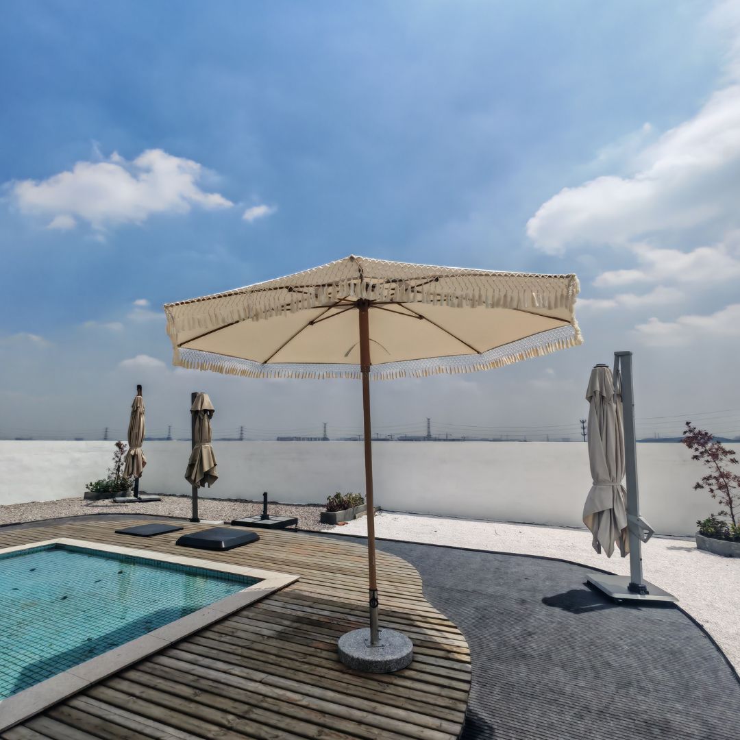 Center Pole Umbrella (push up and down system) MS-1623-5A - Outdoor Umbrellas - ebarza Furniture UAE | Shop Modern Furniture in Abu Dhabi & Dubai - مفروشات ايبازرا في الامارات | تسوق اثاث عصري وديكورات مميزة في دبي وابوظبي