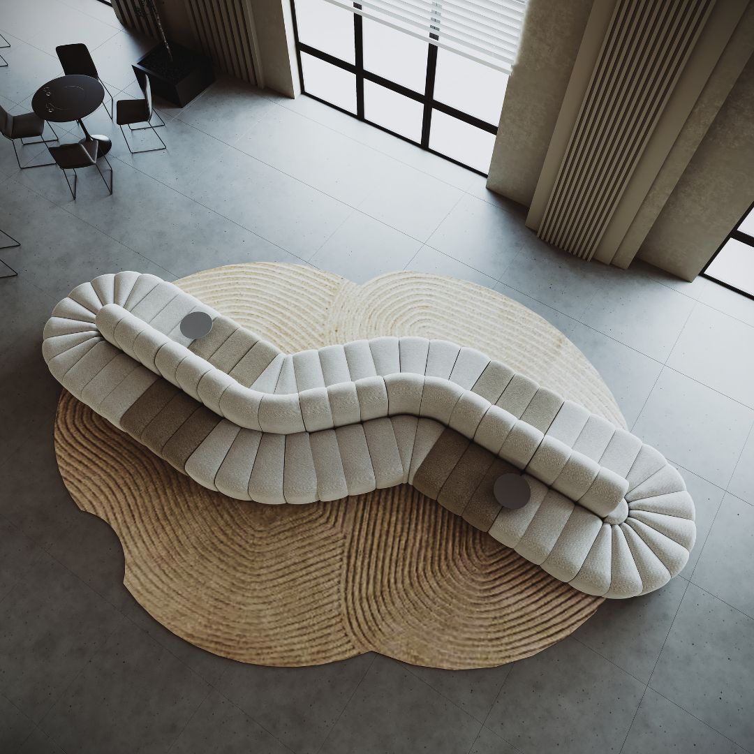 Chameleon Sofa Pouf Module - H-5228-E - Brown - Sofas - ebarza Furniture UAE | Shop Modern Furniture in Abu Dhabi & Dubai - مفروشات ايبازرا في الامارات | تسوق اثاث عصري وديكورات مميزة في دبي وابوظبي