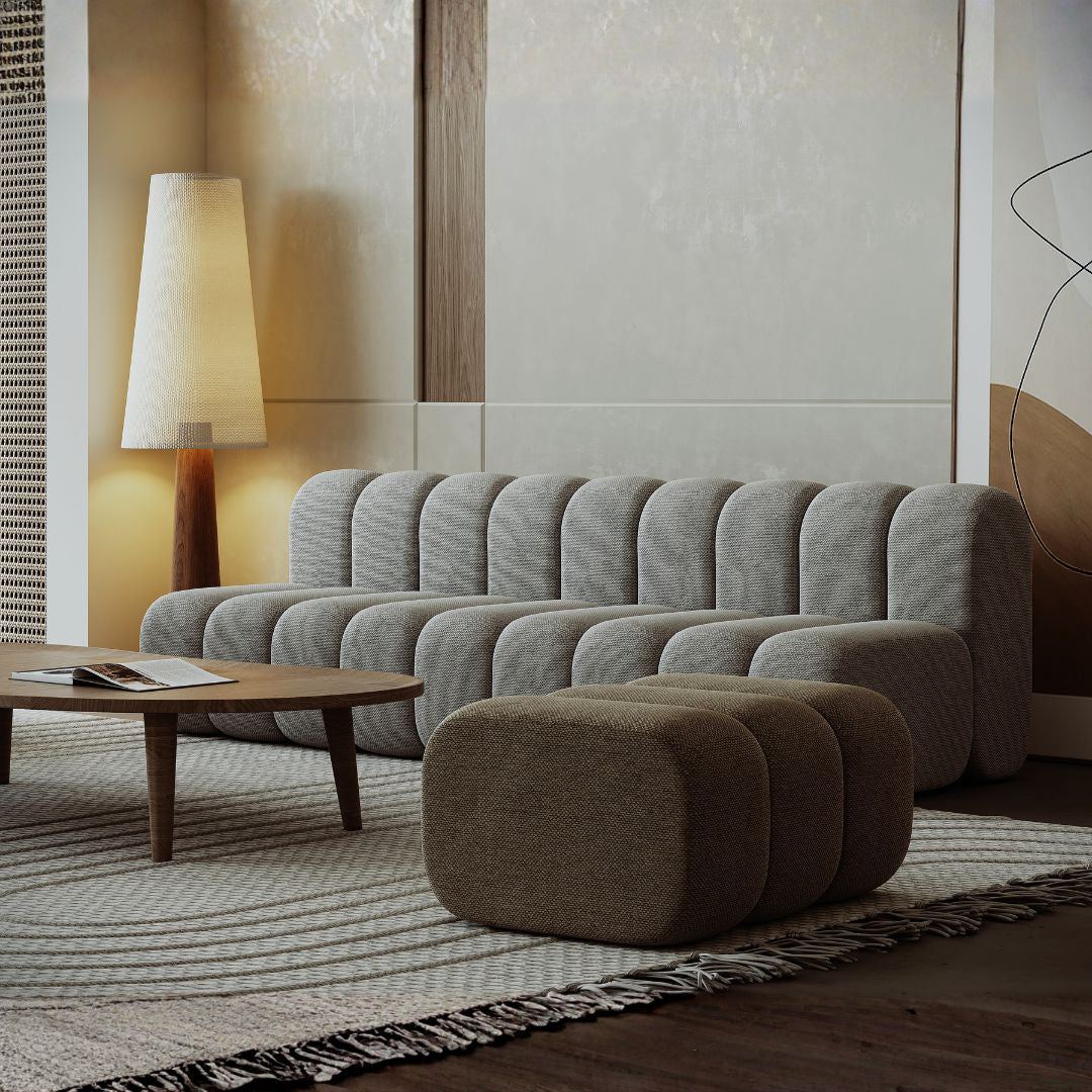 Chameleon Sofa - Half Round Moduel - H-5228-D - Sofas - ebarza Furniture UAE | Shop Modern Furniture in Abu Dhabi & Dubai - مفروشات ايبازرا في الامارات | تسوق اثاث عصري وديكورات مميزة في دبي وابوظبي