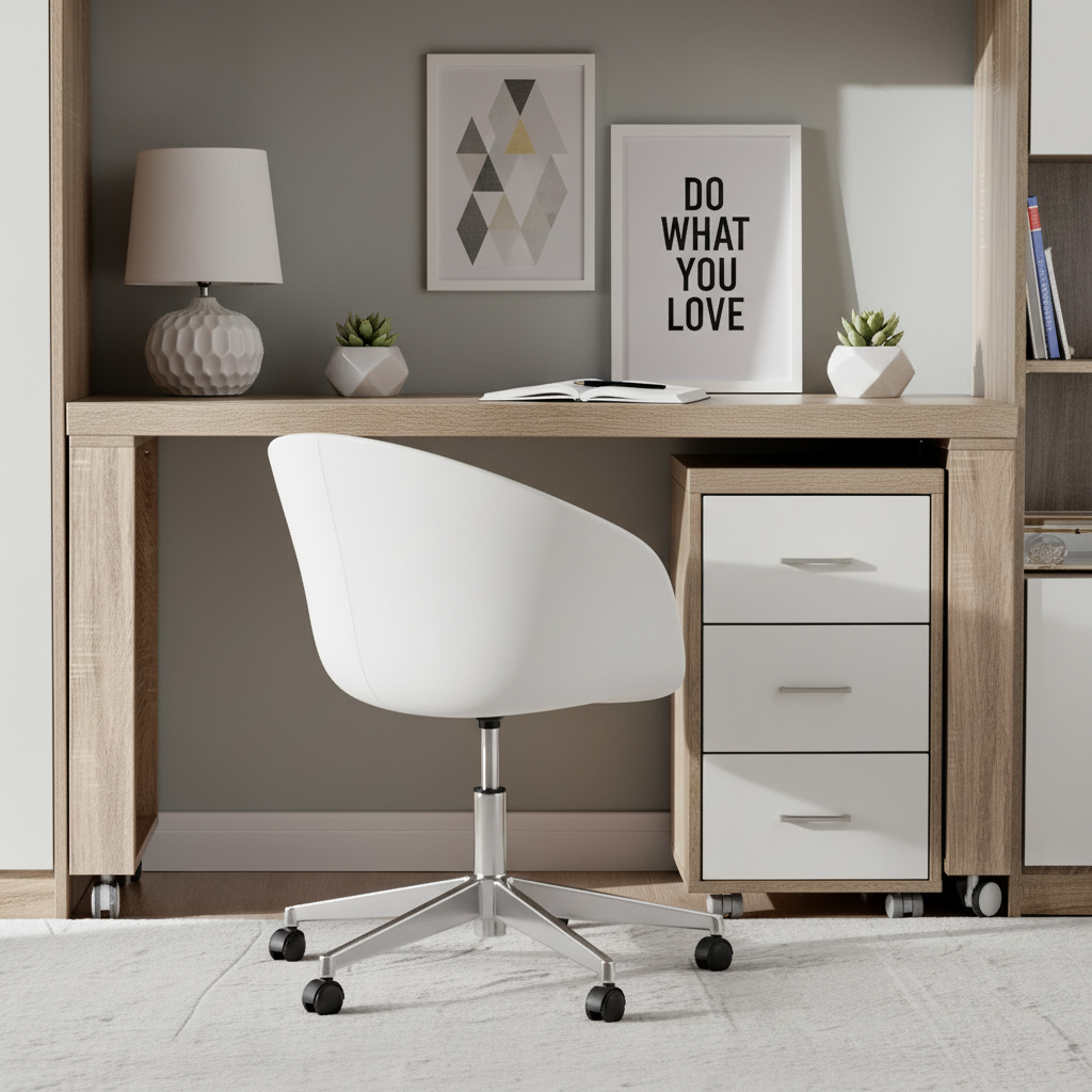 Classic Plastic & Aluminum Office Chair Of-Pc-125E Seat-W