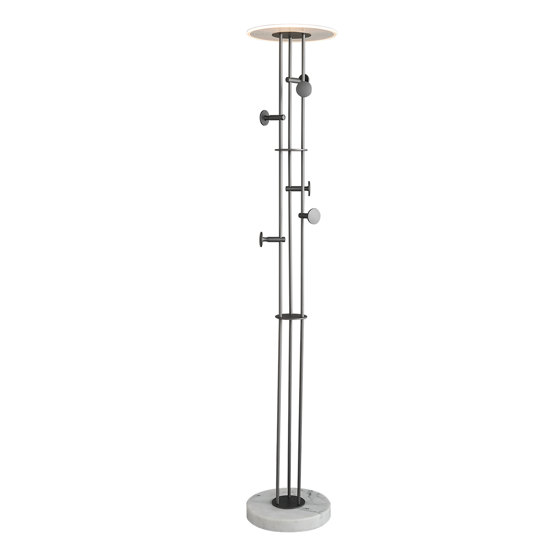Pre-order 45 Days Delivery Eon Clothing Hanger With LED Floor Lamp MA06126F-001 - Hangers - ebarza Furniture UAE | Shop Modern Furniture in Abu Dhabi & Dubai - مفروشات ايبازرا في الامارات | تسوق اثاث عصري وديكورات مميزة في دبي وابوظبي