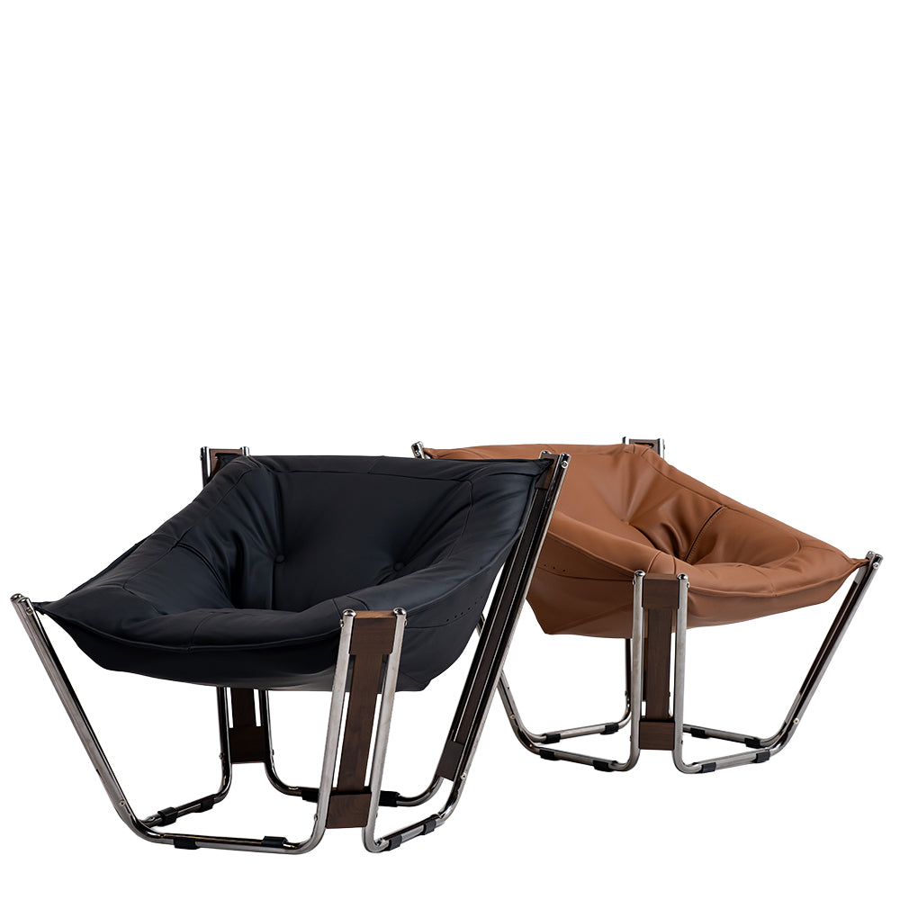 Cocoon Lounge Chair - PS-A179 -Br - Lounge Chairs - ebarza Furniture UAE | Shop Modern Furniture in Abu Dhabi & Dubai - مفروشات ايبازرا في الامارات | تسوق اثاث عصري وديكورات مميزة في دبي وابوظبي