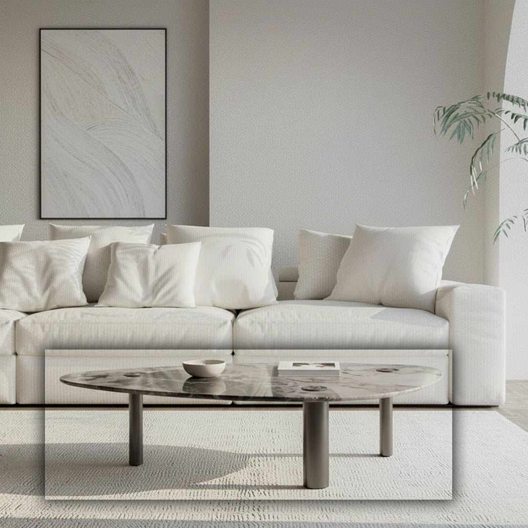 Coffee Table Black Chrome Steel legs IFJ-F361