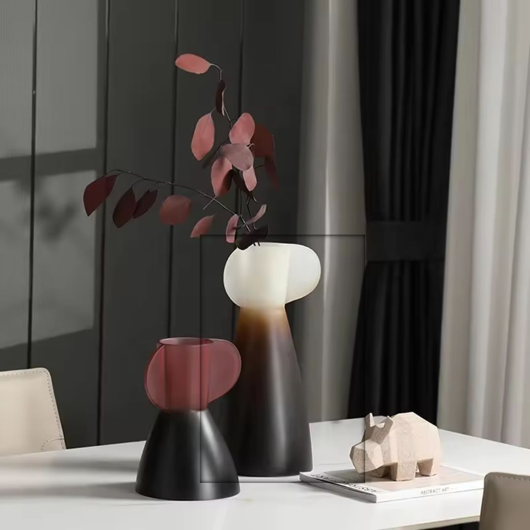 Colorblock Amphorae-A FC-SZ24052A -  Vases - ebarza Furniture UAE | Shop Modern Furniture in Abu Dhabi & Dubai - مفروشات ايبازرا في الامارات | تسوق اثاث عصري وديكورات مميزة في دبي وابوظبي