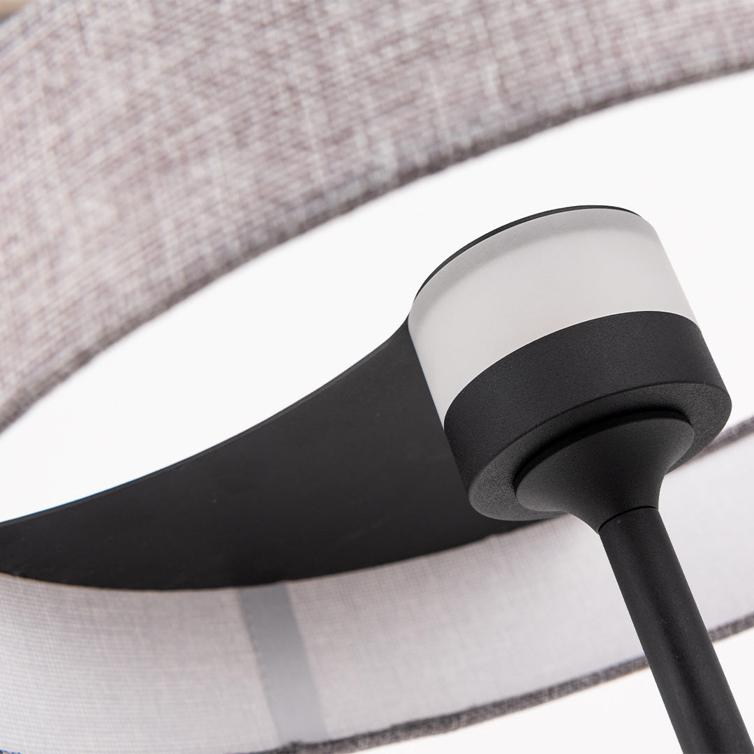 Crescent LED 45x30 Aluminum Fabric Table lamp Crescent-TL-02FL - Desk\table Lamps - ebarza Furniture UAE | Shop Modern Furniture in Abu Dhabi & Dubai - مفروشات ايبازرا في الامارات | تسوق اثاث عصري وديكورات مميزة في دبي وابوظبي