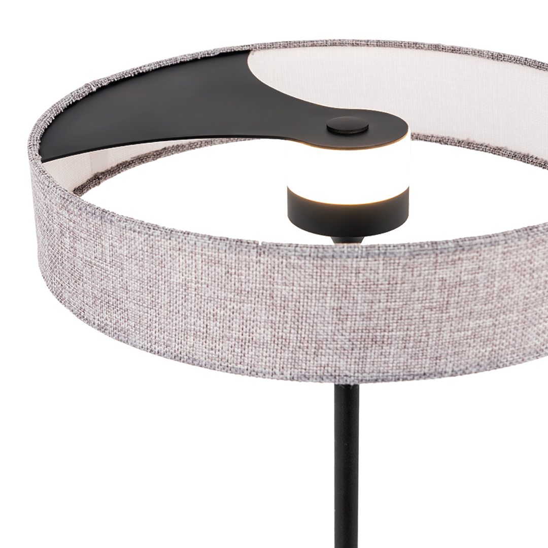 Crescent LED 45x30 Aluminum Fabric Table lamp Crescent-TL-02FL - Desk\table Lamps - ebarza Furniture UAE | Shop Modern Furniture in Abu Dhabi & Dubai - مفروشات ايبازرا في الامارات | تسوق اثاث عصري وديكورات مميزة في دبي وابوظبي
