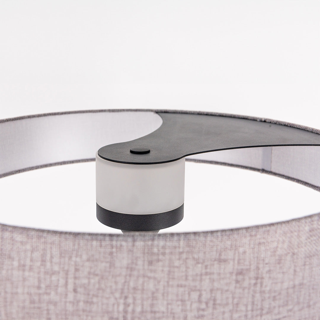 Crescent LED 155x45 Metal Aluminum Fabric Floor Lamp Crescent-02FL - Floor Lamps - ebarza Furniture UAE | Shop Modern Furniture in Abu Dhabi & Dubai - مفروشات ايبازرا في الامارات | تسوق اثاث عصري وديكورات مميزة في دبي وابوظبي