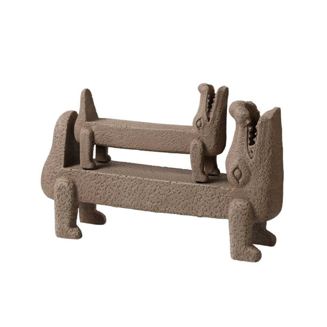 Crocodile Resin Ornament -A FF-SZ24063A - Home Decor Figurines - ebarza Furniture UAE | Shop Modern Furniture in Abu Dhabi & Dubai - مفروشات ايبازرا في الامارات | تسوق اثاث عصري وديكورات مميزة في دبي وابوظبي