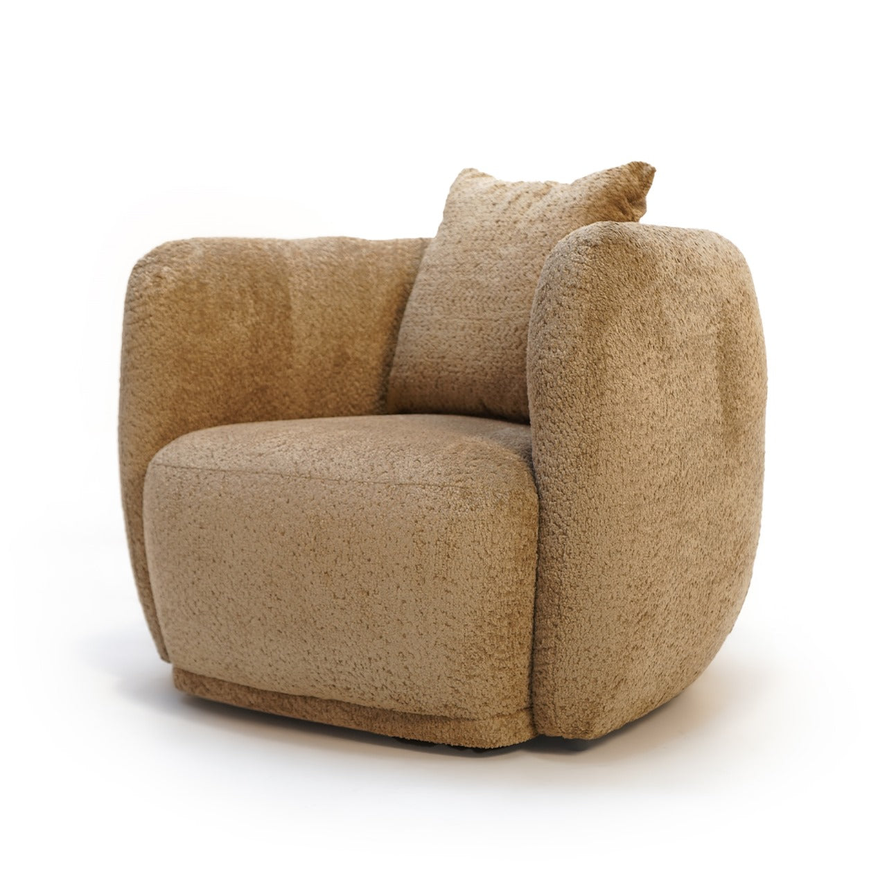 Crown Armchair SBRN-CRN1S- Light Brown -  Lounge Chairs - ebarza Furniture UAE | Shop Modern Furniture in Abu Dhabi & Dubai - مفروشات ايبازرا في الامارات | تسوق اثاث عصري وديكورات مميزة في دبي وابوظبي