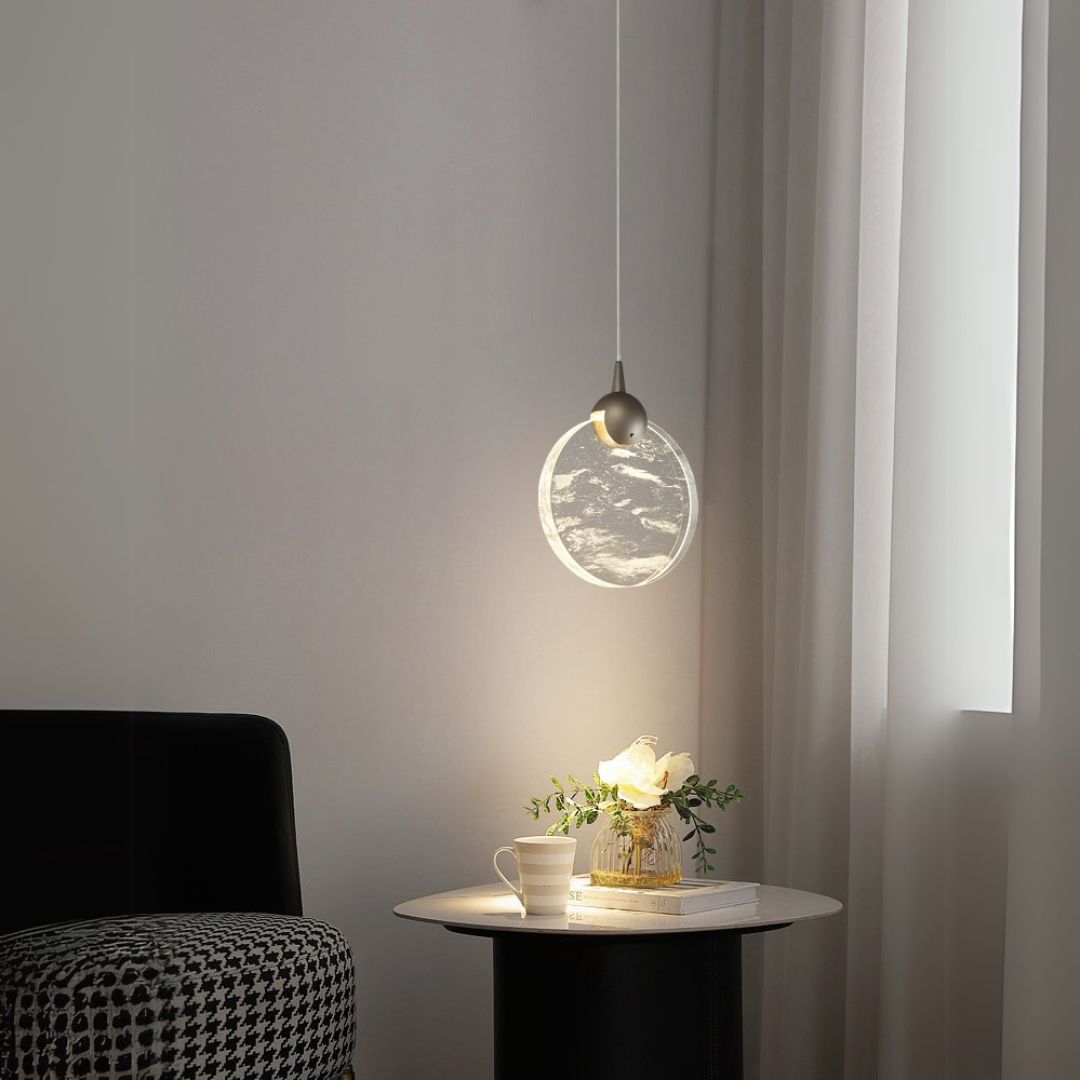 Crystal Arc Pendant Lamp MA05645PA-001 - Pendant Lamps - ebarza Furniture UAE | Shop Modern Furniture in Abu Dhabi & Dubai - مفروشات ايبازرا في الامارات | تسوق اثاث عصري وديكورات مميزة في دبي وابوظبي